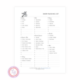 Packing List - Show