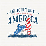 Custom Made Agriculture is the Backbone of America Livestock Stickers Stock Show Livestock - Livestock & Co. Boutique