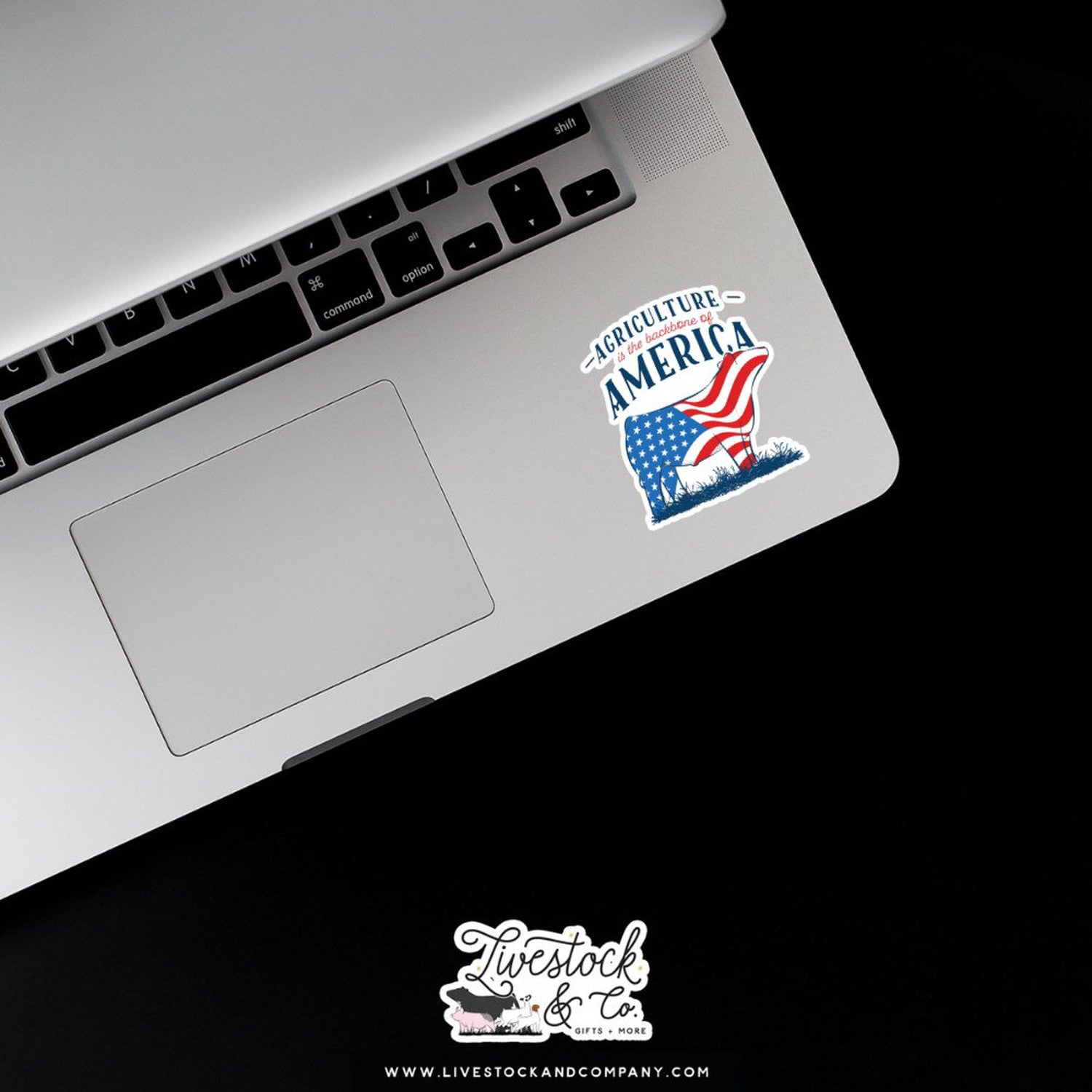 Custom Made Agriculture is the Backbone of America Livestock Stickers Stock Show Livestock - Livestock & Co. Boutique