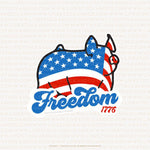 Custom Made Freedom 1776 Livestock Stickers Stock Show Livestock - Livestock & Co. Boutique