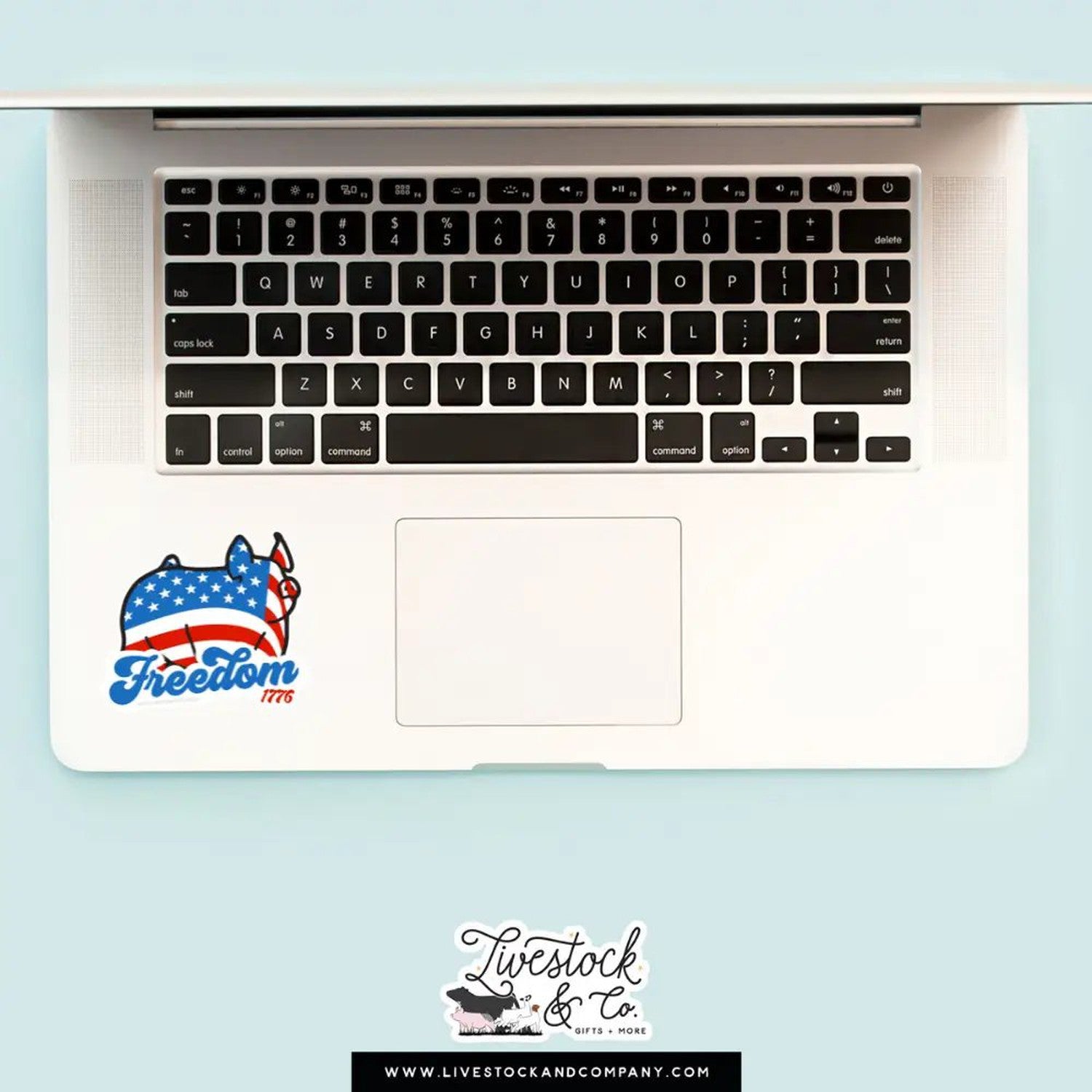 Custom Made Freedom 1776 Livestock Stickers Stock Show Livestock - Livestock & Co. Boutique