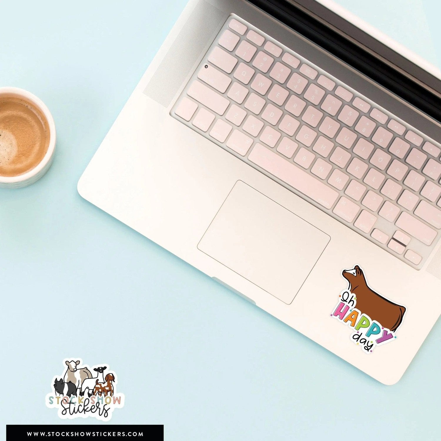 Custom Made Oh Happy Day Livestock Stickers Stock Show Livestock - Livestock & Co. Boutique