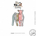 Custom Made Serape Livestock Stickers Stock Show Livestock - Livestock & Co. Boutique