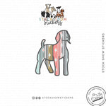Custom Made Serape Livestock Stickers Stock Show Livestock - Livestock & Co. Boutique