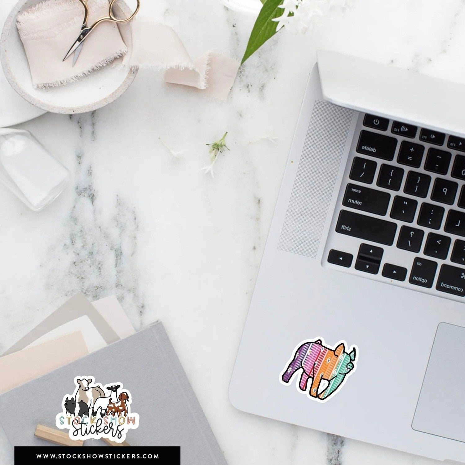 Custom Made Serape Livestock Stickers Stock Show Livestock - Livestock & Co. Boutique