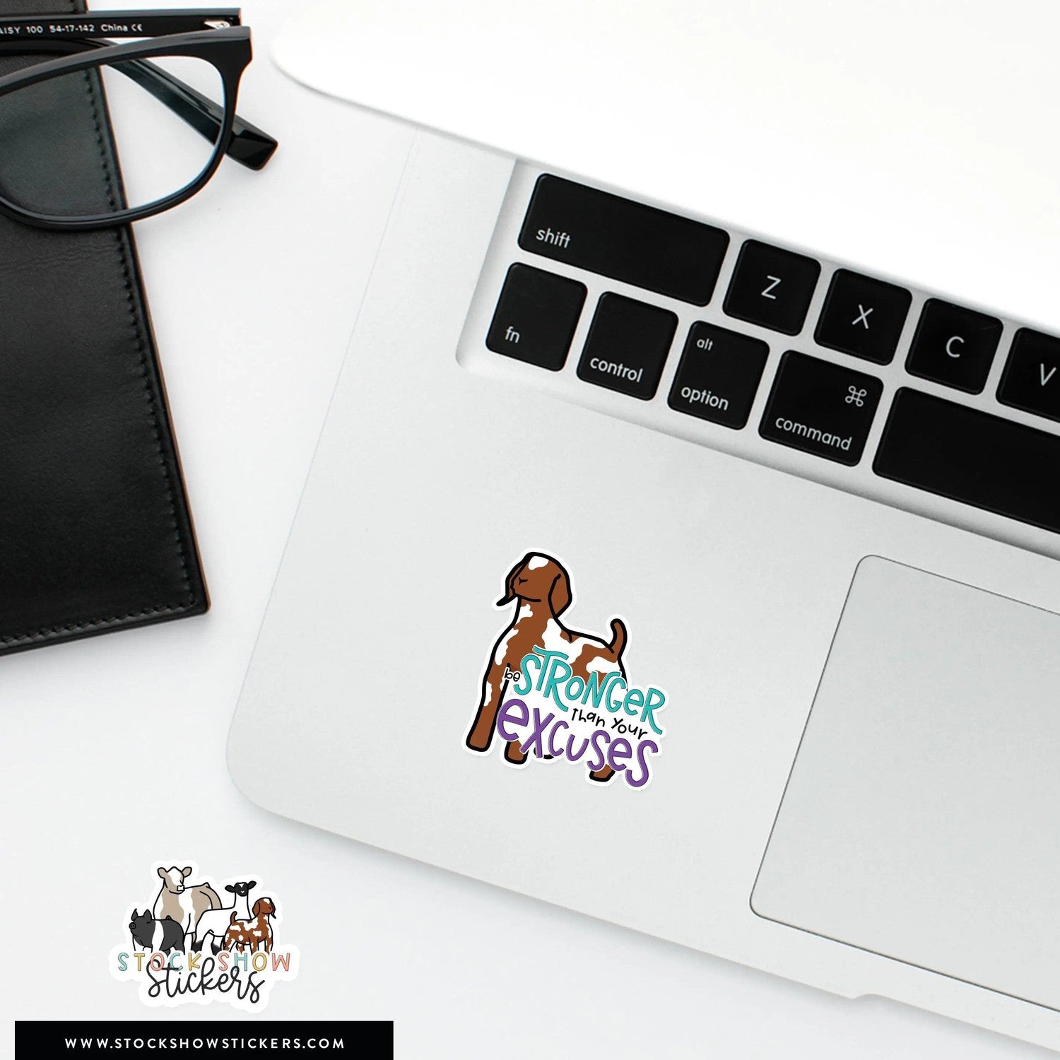Custom Made Stronger Than Your Excuses Livestock Stickers Stock Show Livestock - Livestock & Co. Boutique