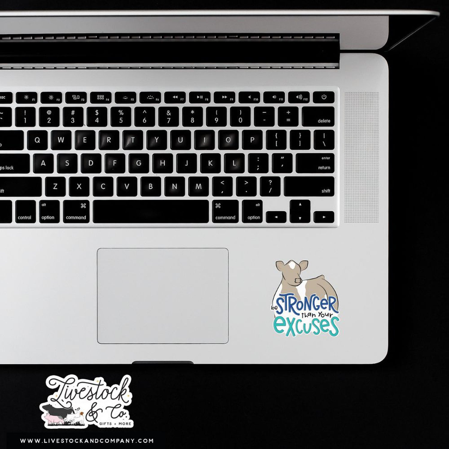 Custom Made Stronger Than Your Excuses Livestock Stickers Stock Show Livestock - Livestock & Co. Boutique