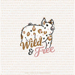 Custom Made Wild & Free Livestock Stickers Stock Show Livestock - Livestock & Co. Boutique