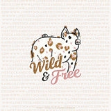 Custom Made Wild & Free Livestock Stickers Stock Show Livestock - Livestock & Co. Boutique