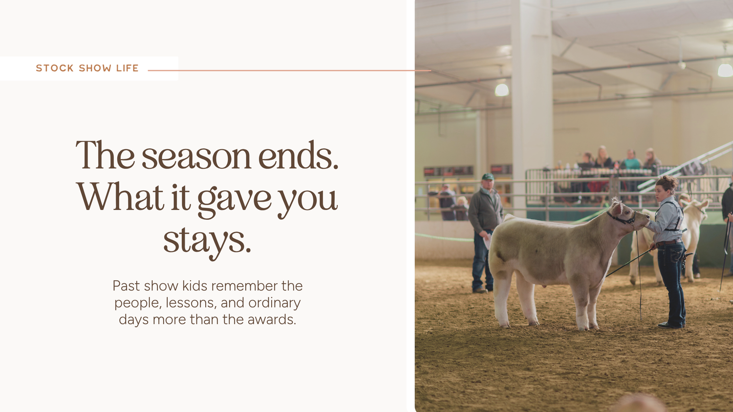 Lessons From Past Stock Show Kids