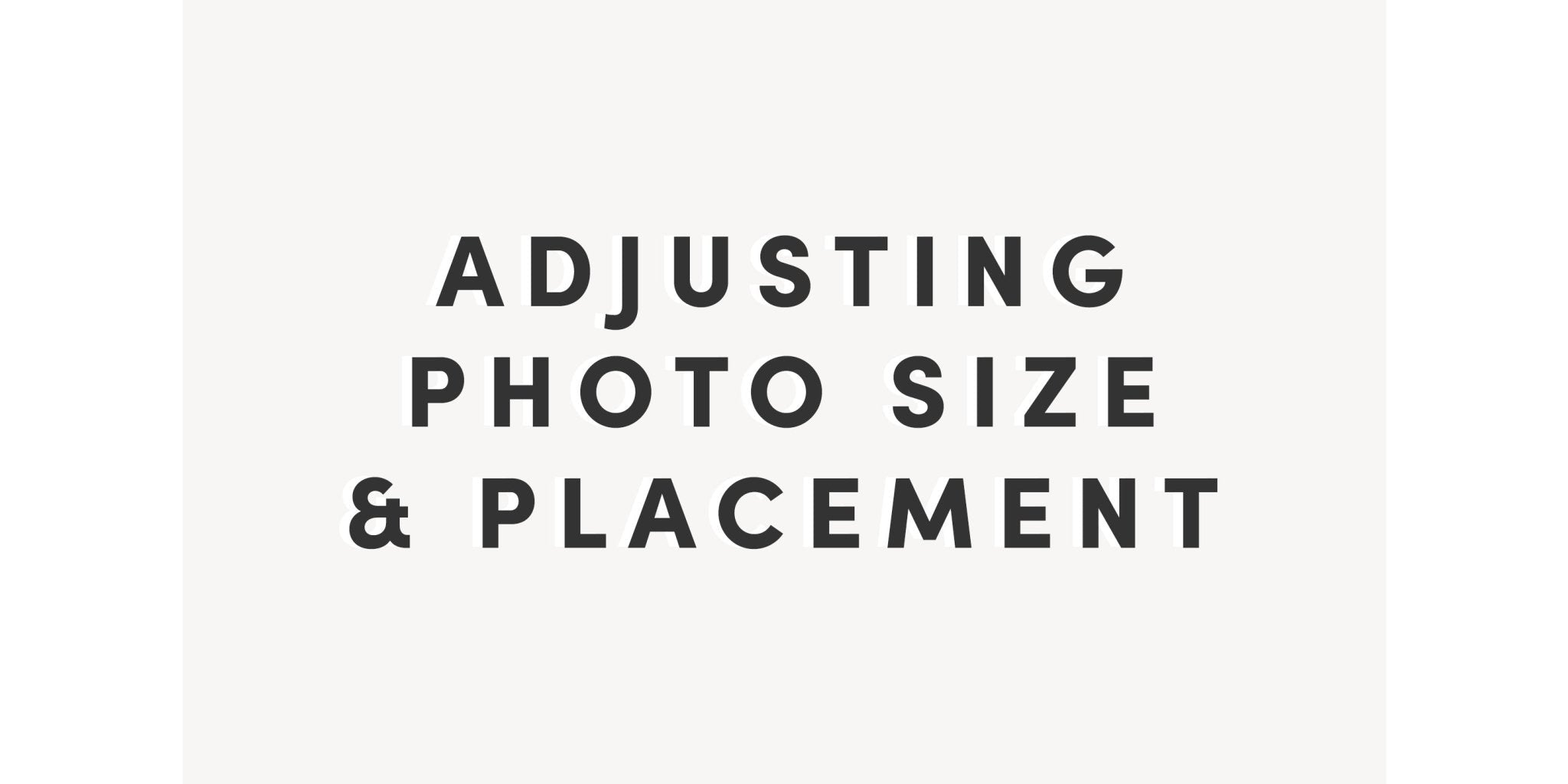 Adjusting photo size & placement - Livestock & Co.
