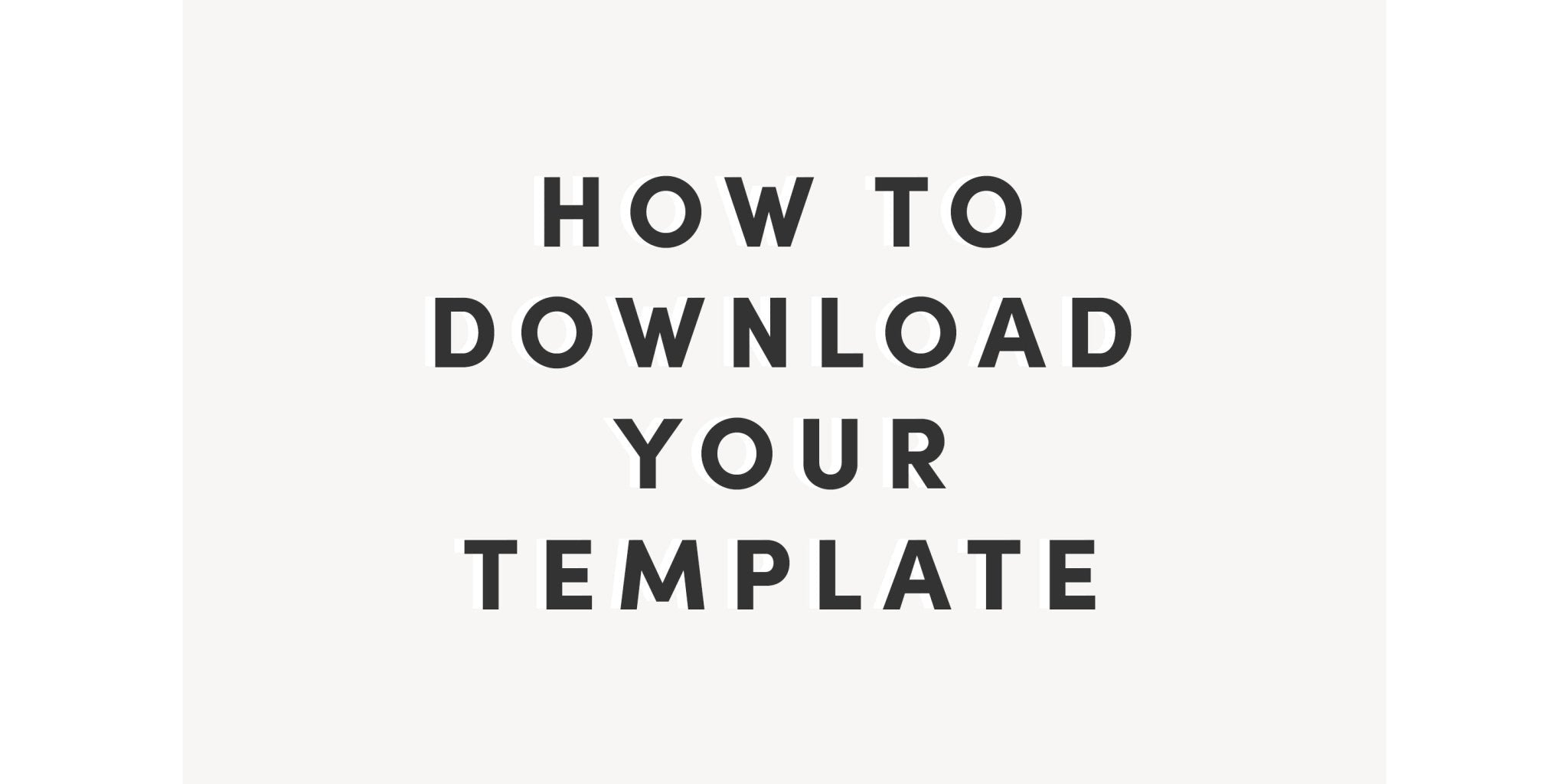 How do I download my template? - Livestock & Co.
