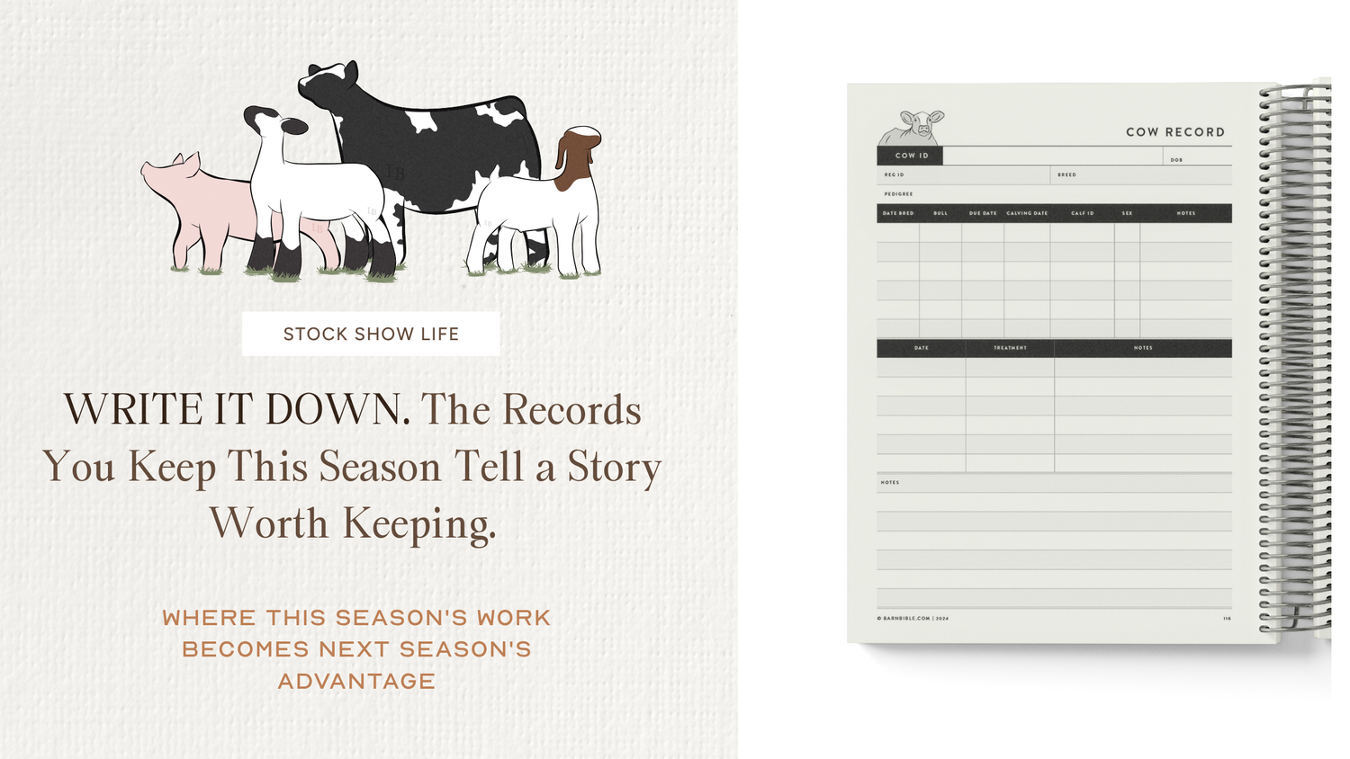 Write It Down. The Records You Keep This Season Tell a Story Worth Keeping.