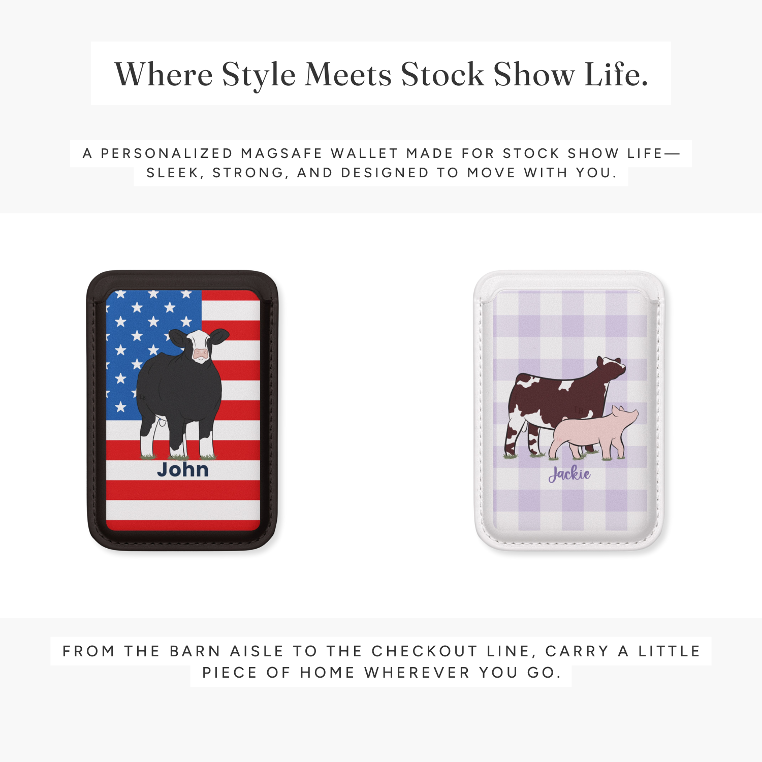 Personalized MagSafe Phone Card Wallet