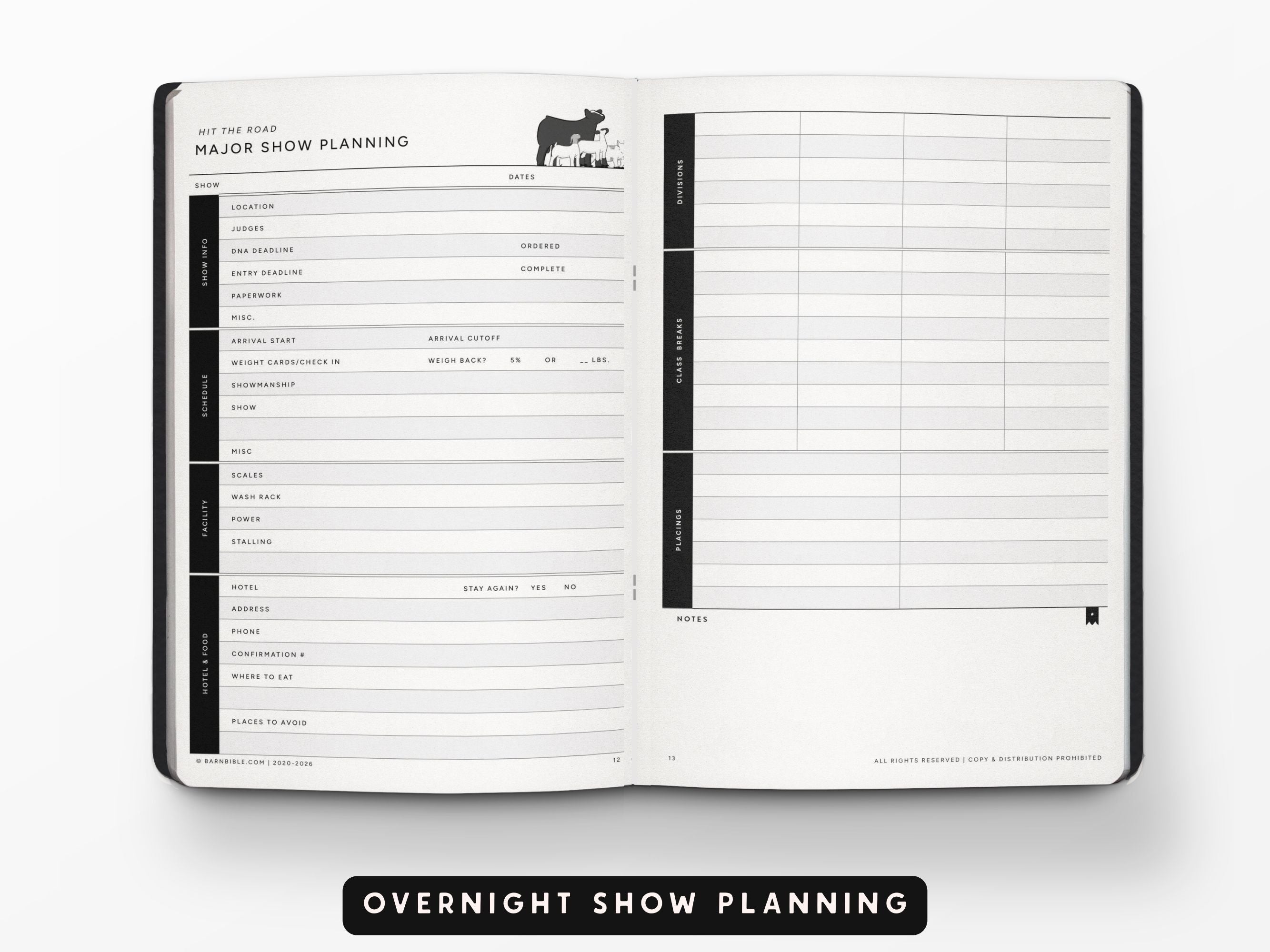 Mini Barn Bible™ Show Planner Edition