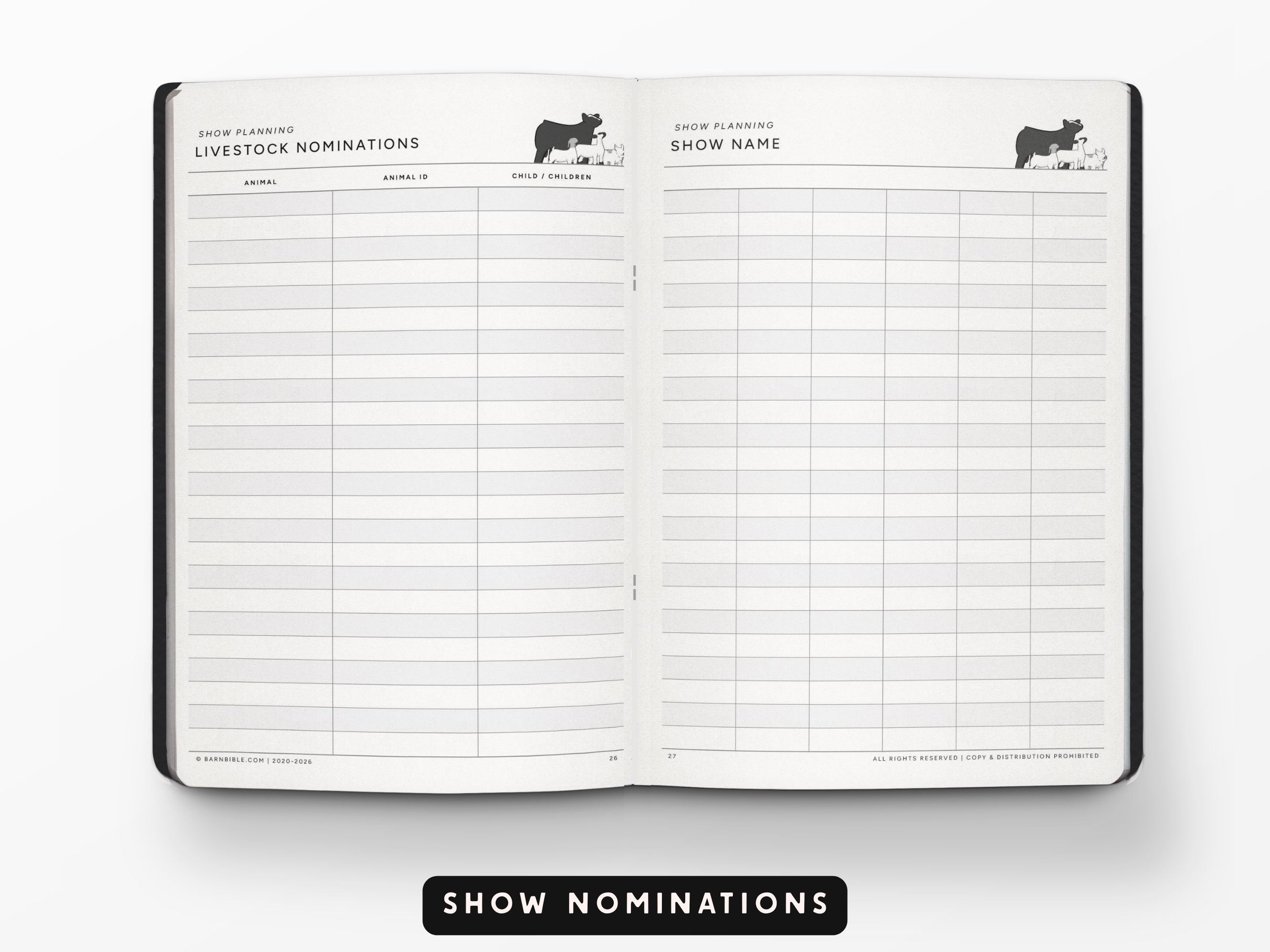 Mini Barn Bible™ Show Planner Edition