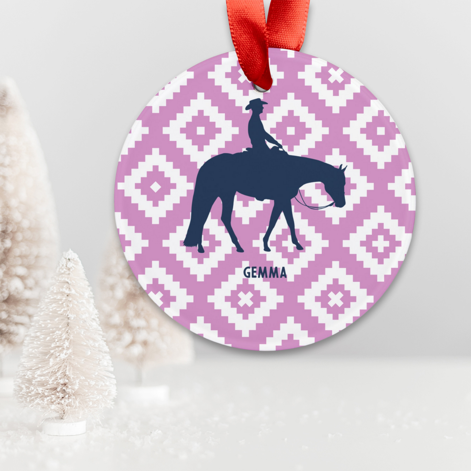 Personalized Horse Christmas Ornaments