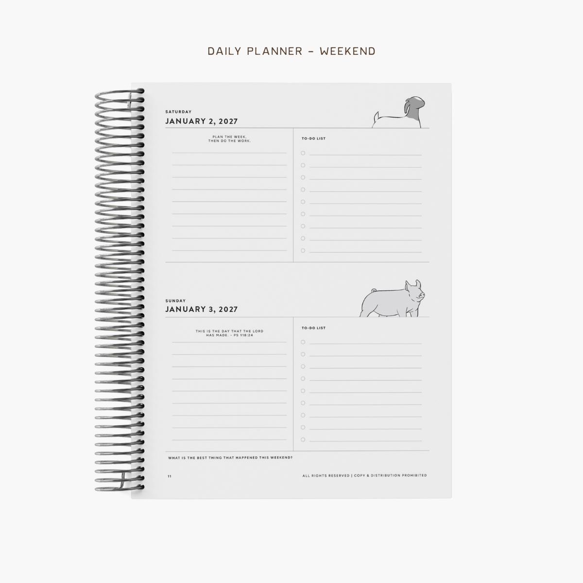 Personalized Daily Planner for Livestock Families | Barn Bible™