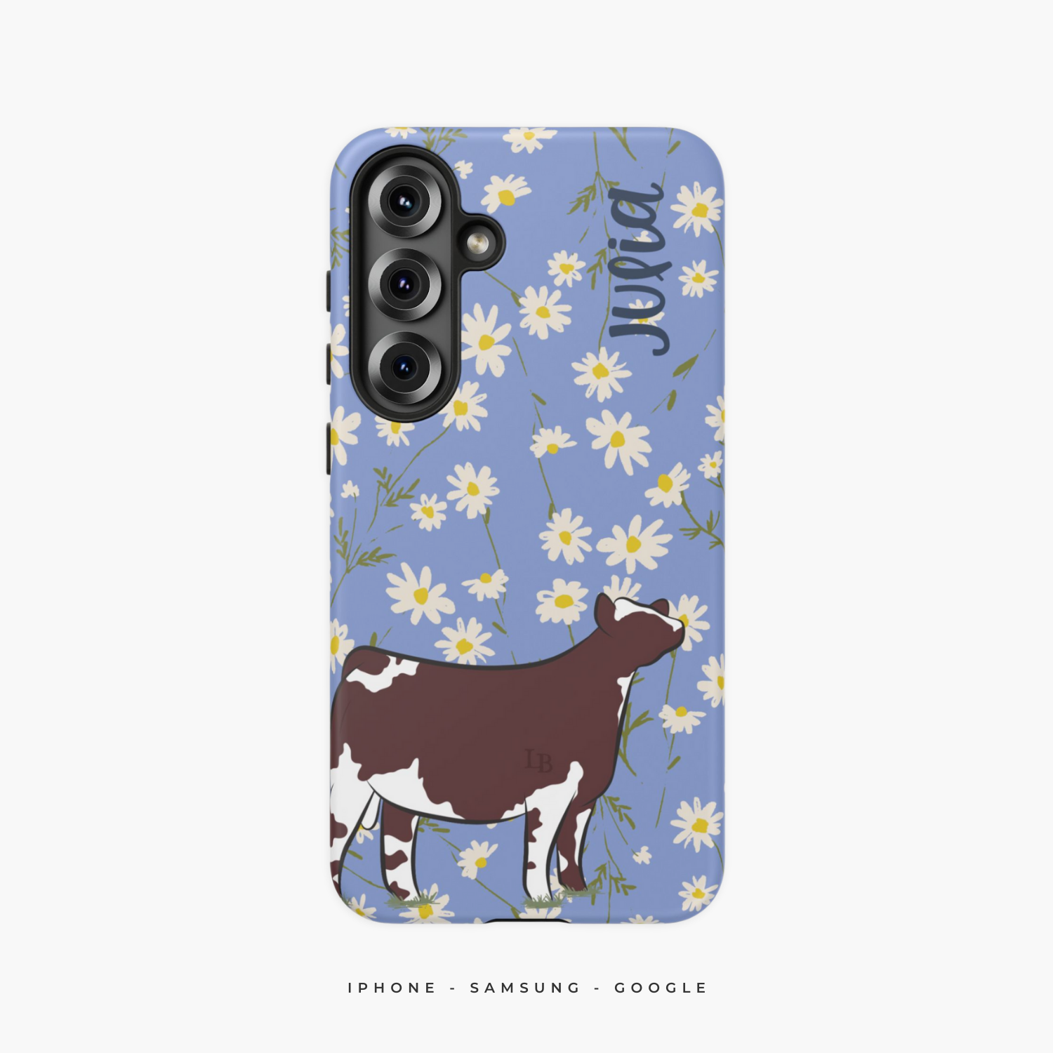 Personalized Livestock Phone Case - Floral Designs