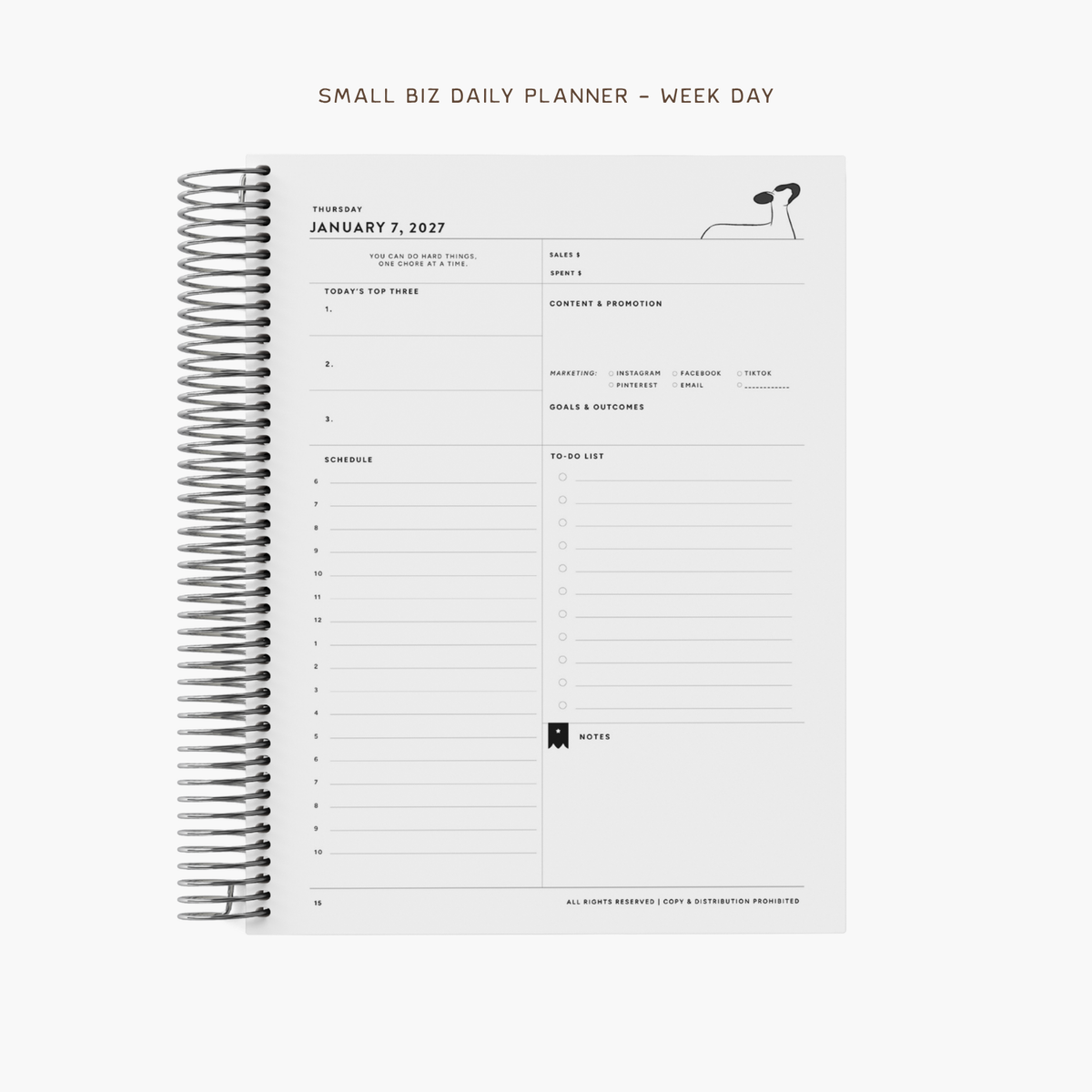 Personalized Small Business Daily Planner for Livestock Families | Barn Bible™