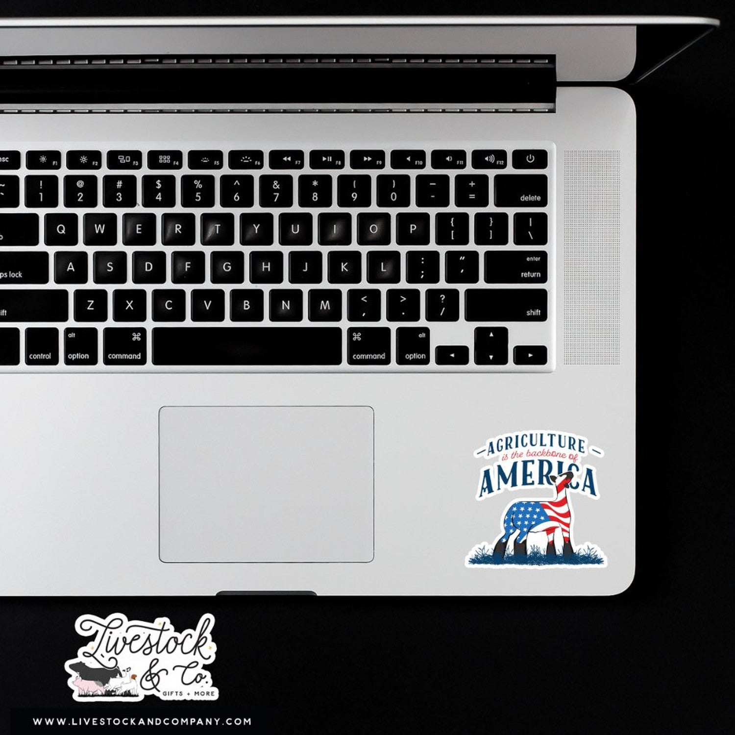 Agriculture Is the Backbone of America Livestock Sticker