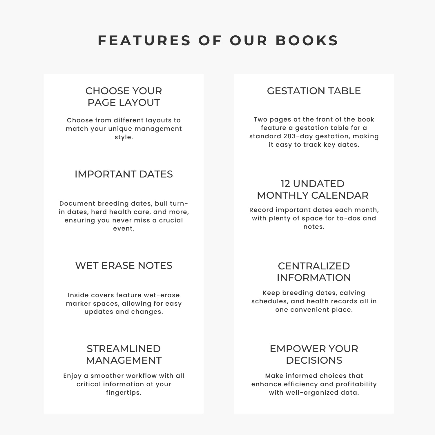 Personalized Barn Bible™ Breeding & Farrowing Planner