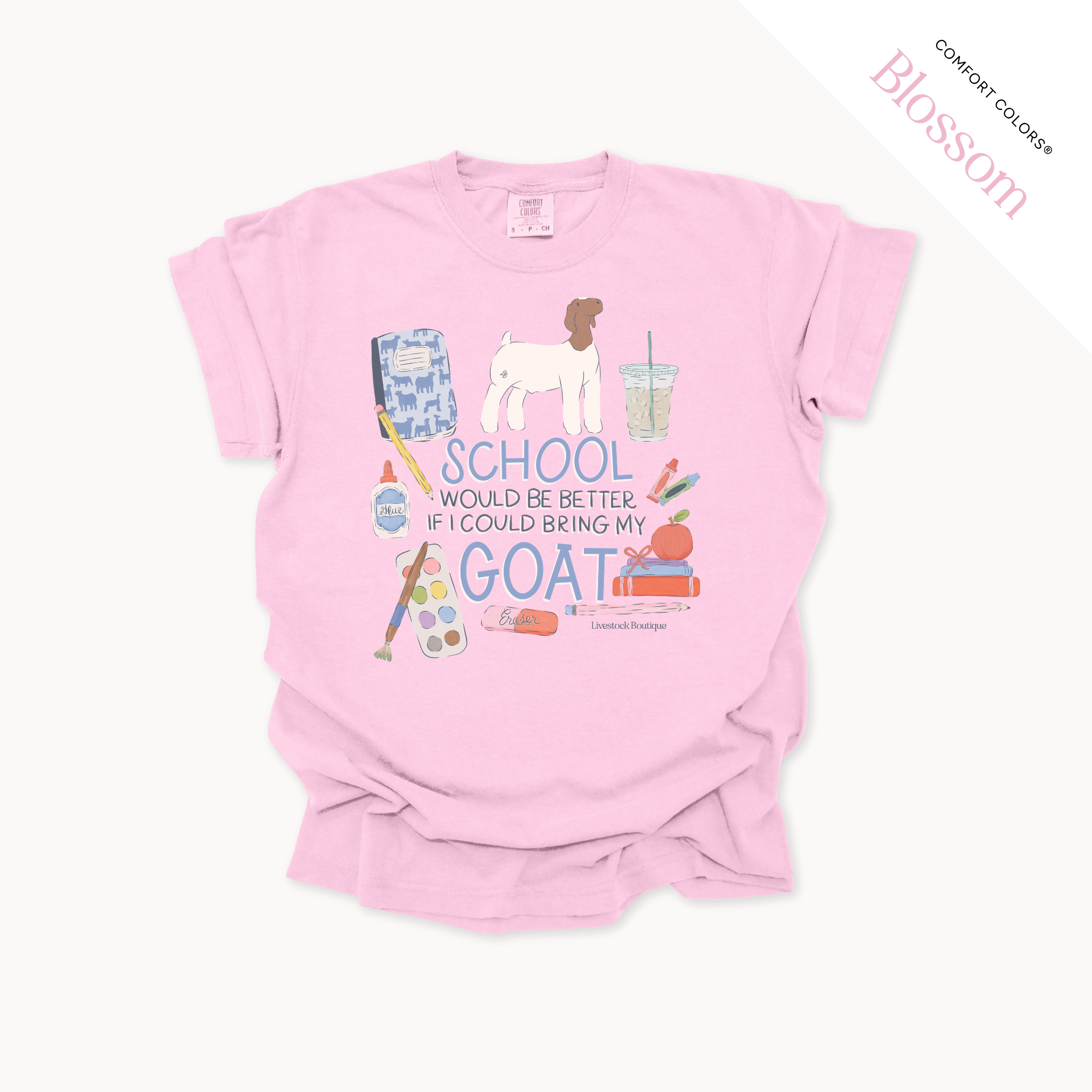 School Would Be Better Goat Wether - Adult Shirts