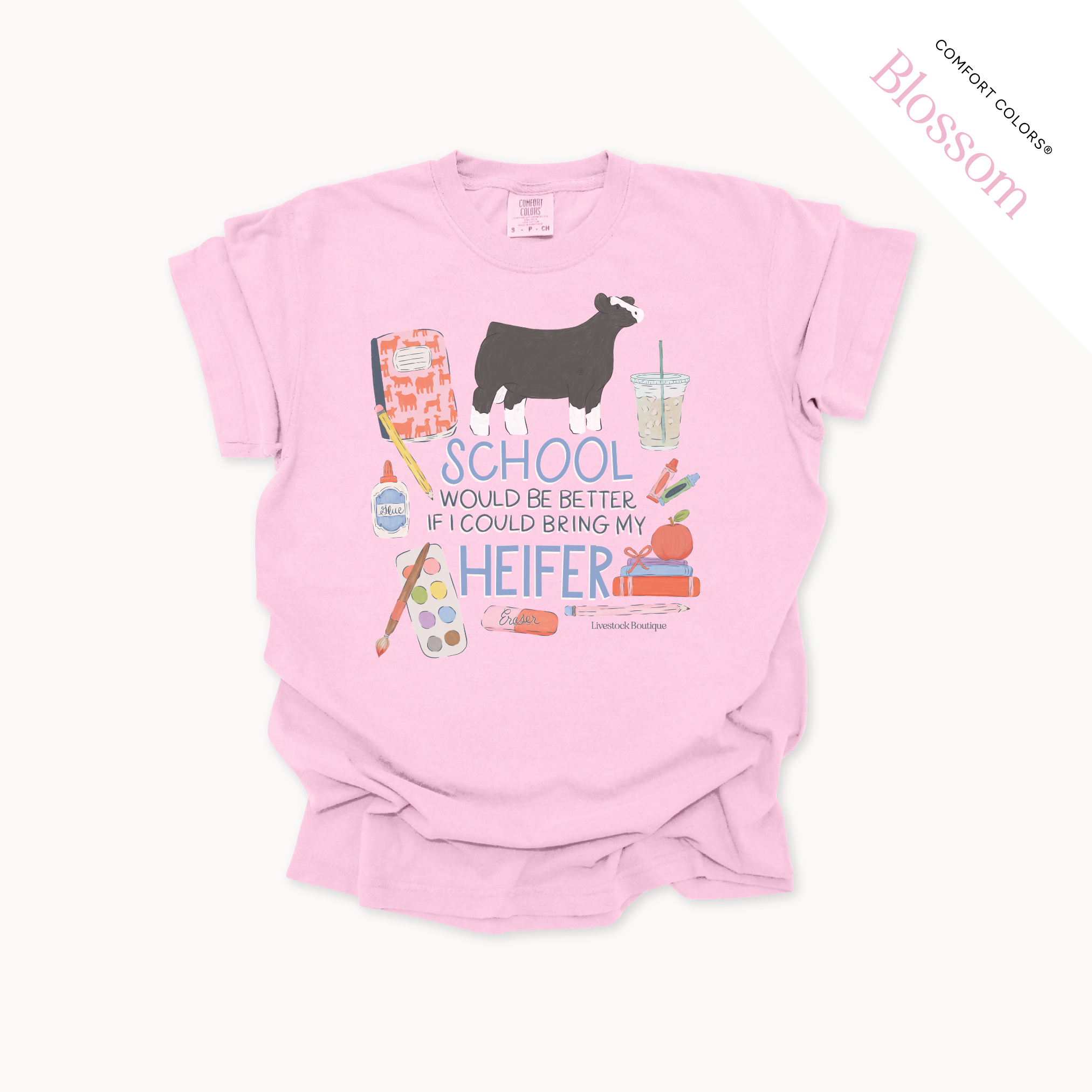 School Would Be Better Heifer - Adult Shirts