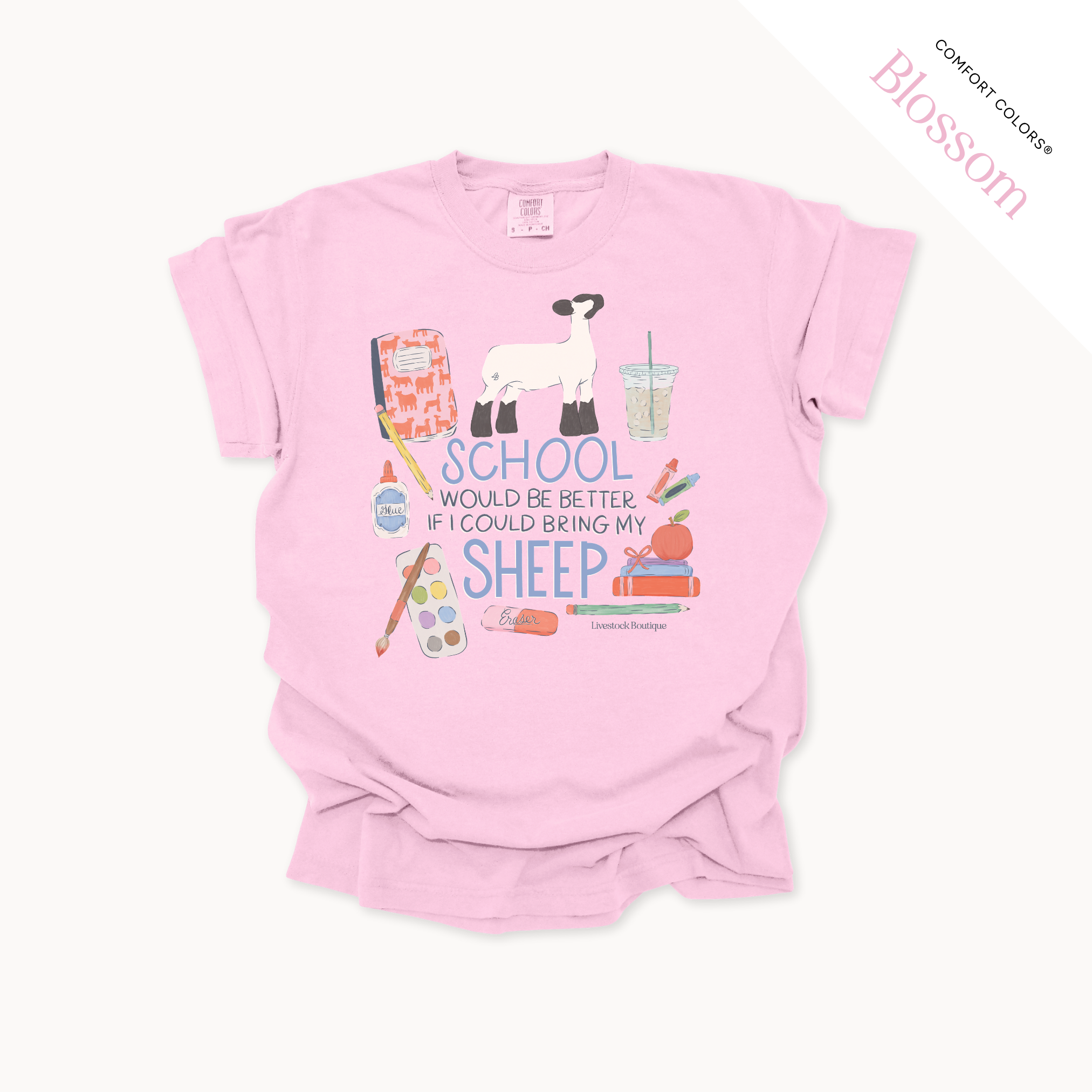 School Would Be Better Sheep - Adult Shirts