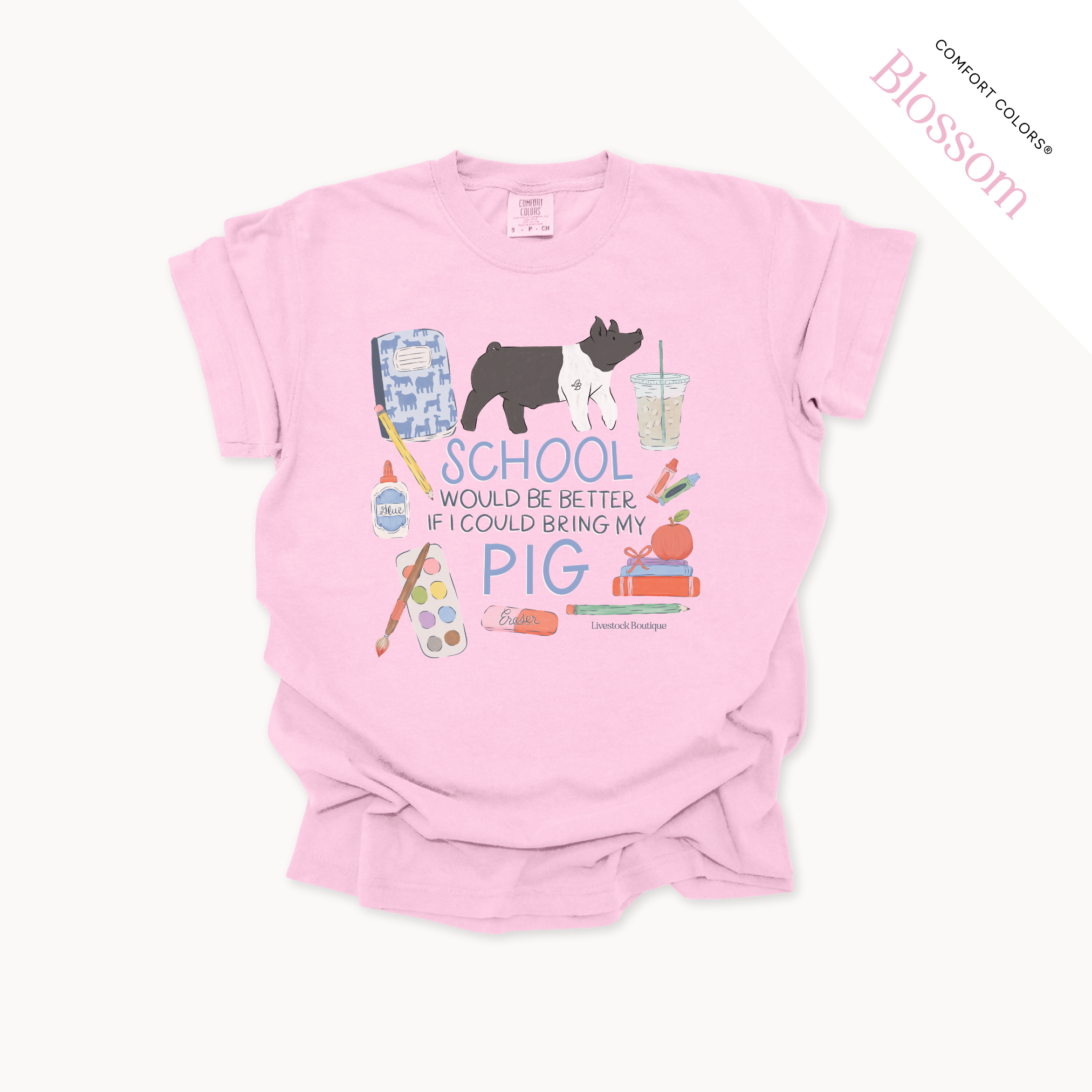 School Would Be Better Pigs - Adult Shirts