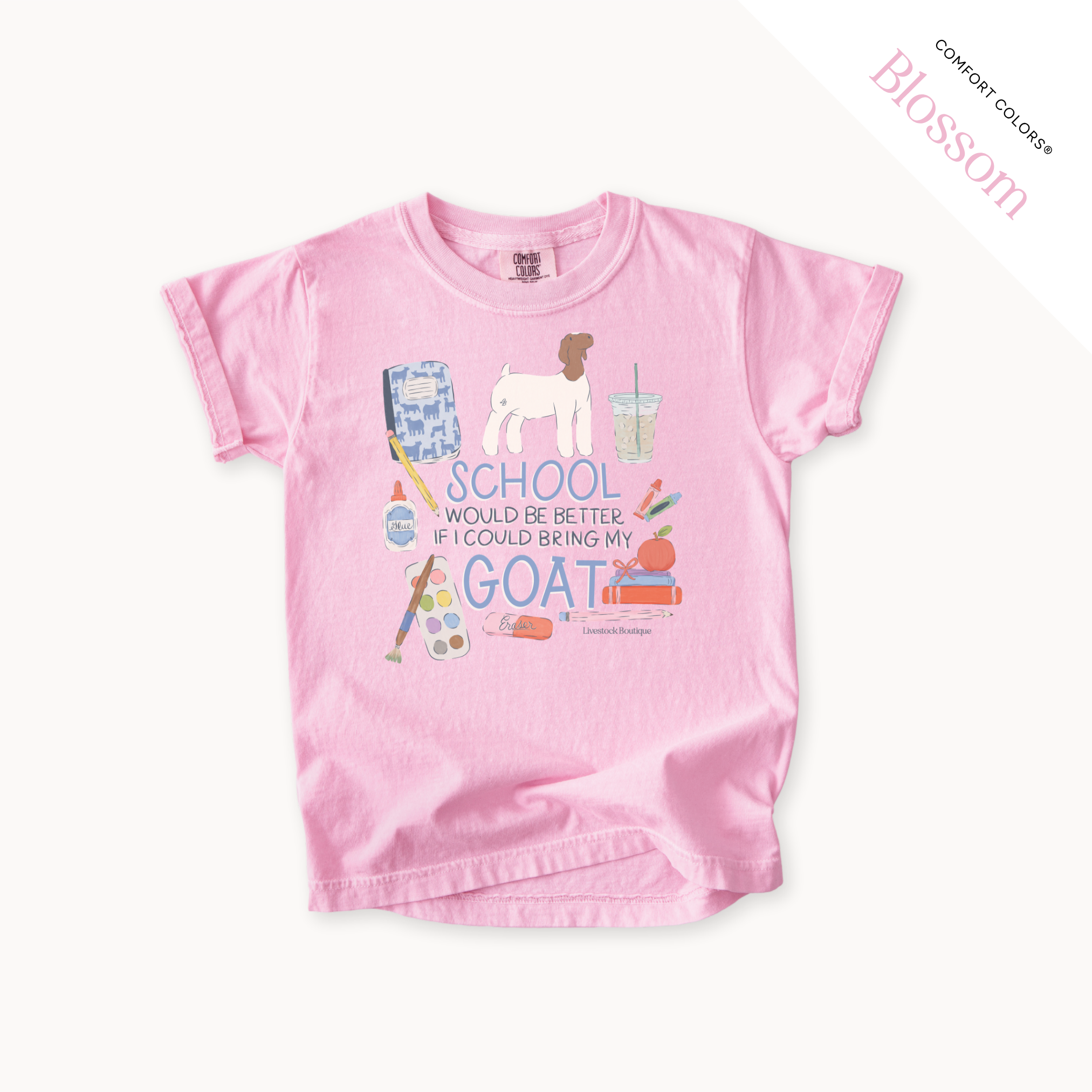 School Would Be Better Goat - Youth T-Shirt