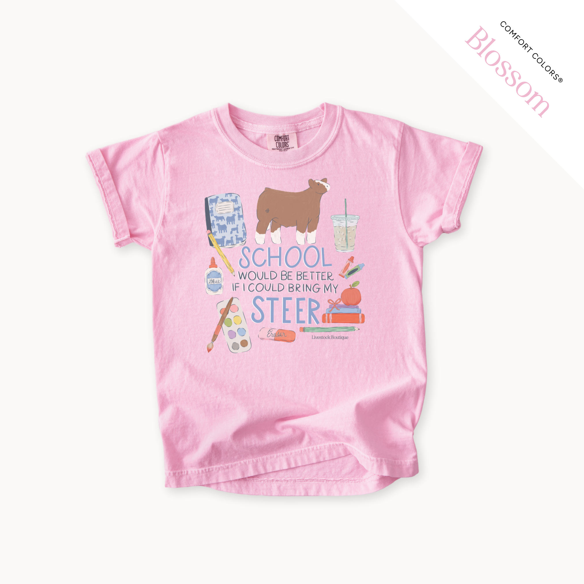 School Would Be Better Steer - Youth T-Shirt