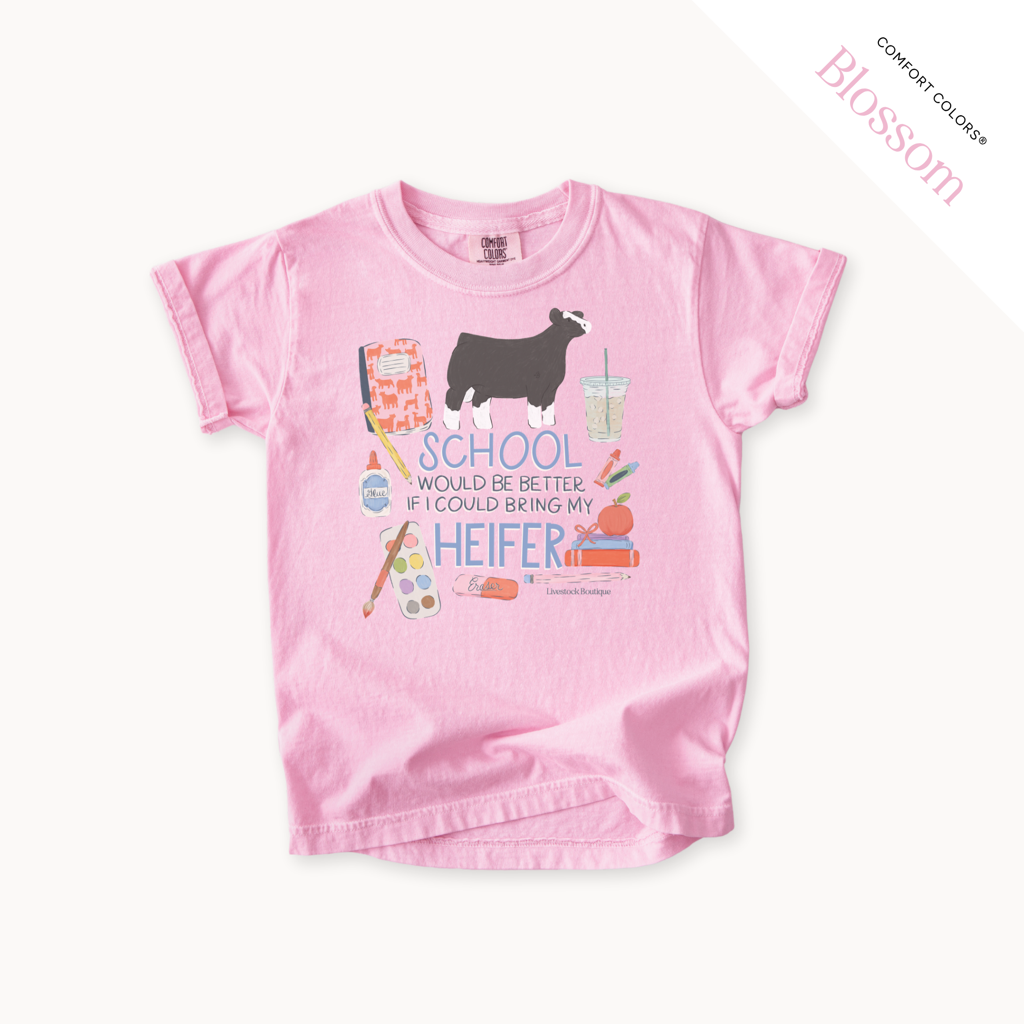 School Would Be Better Heifer - Youth T-Shirt