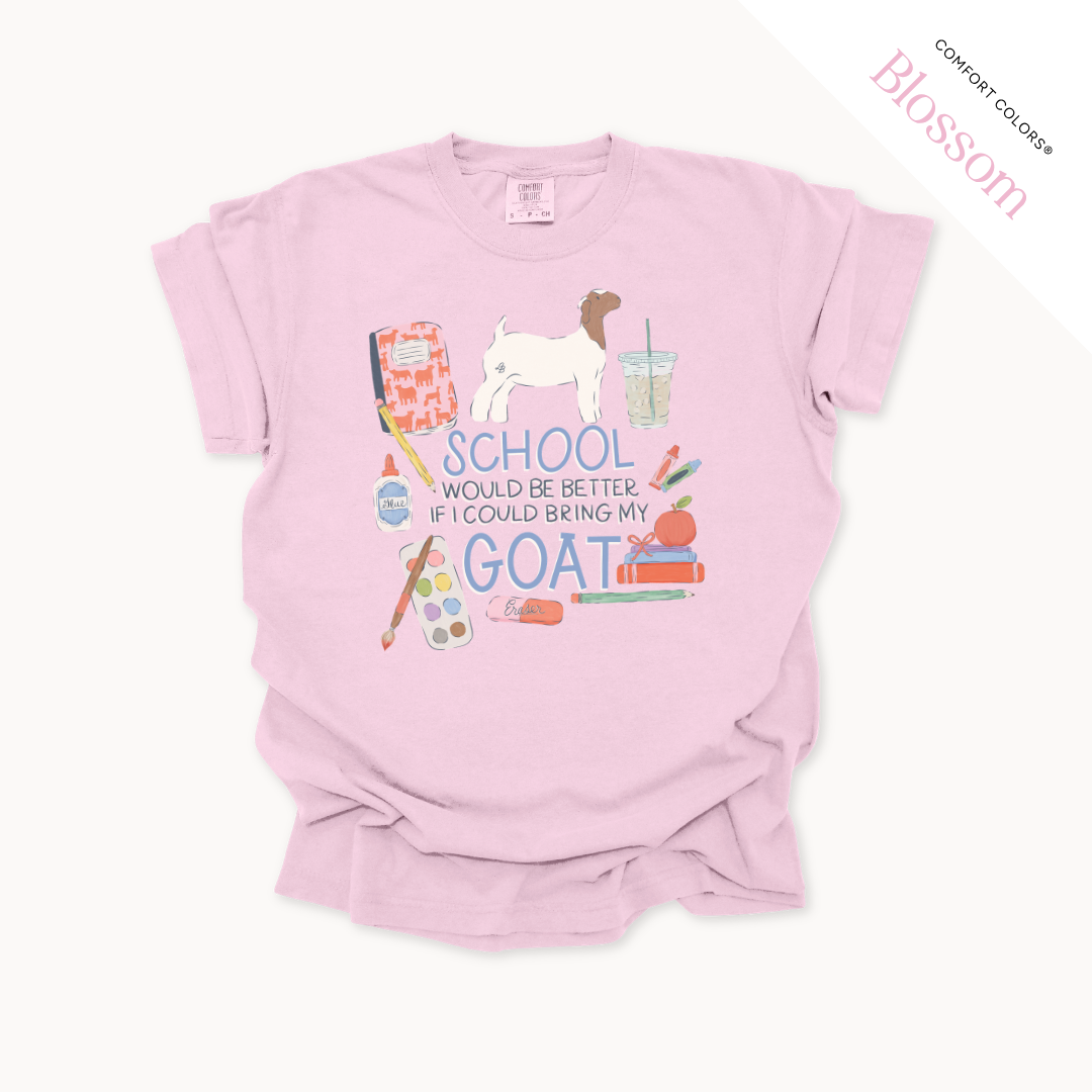 School Would Be Better Livestock - Adult T-Shirt