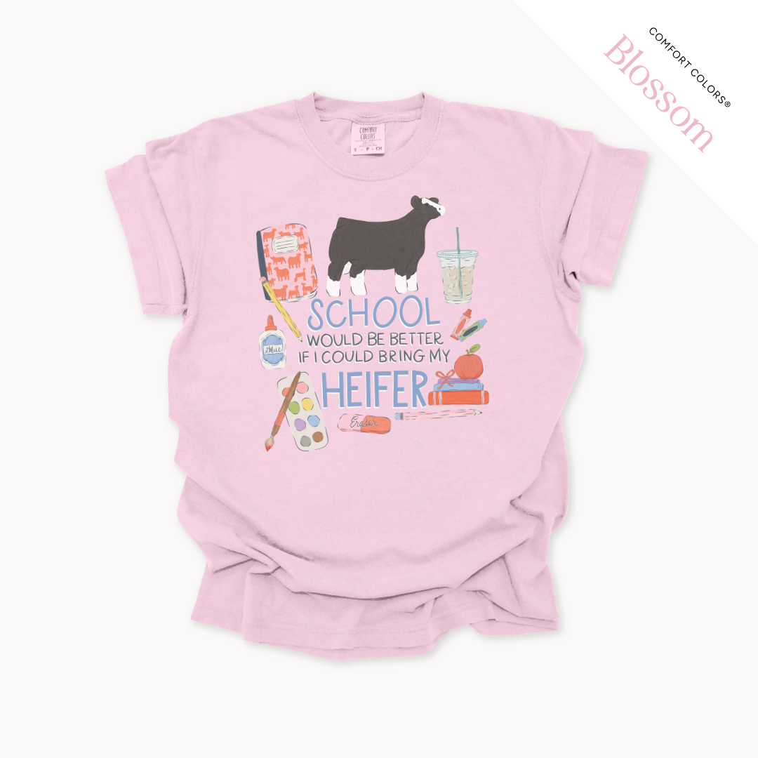 School Would Be Better Livestock - Adult T-Shirt