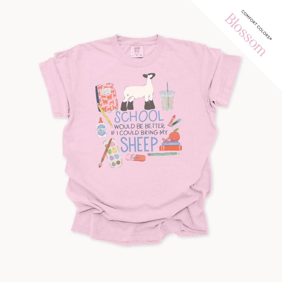 School Would Be Better Livestock - Adult T-Shirt
