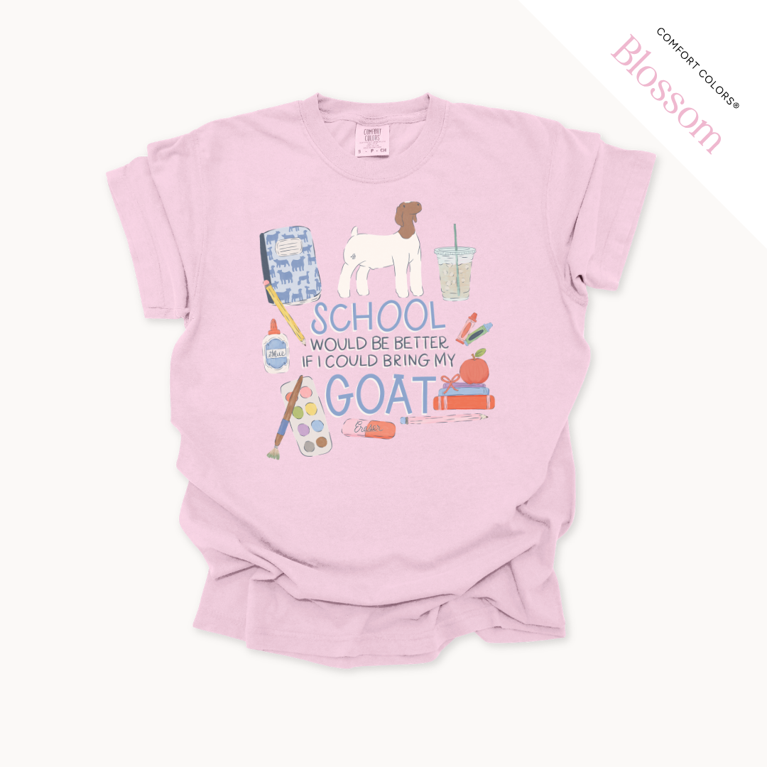 School Would Be Better Livestock - Adult T-Shirt