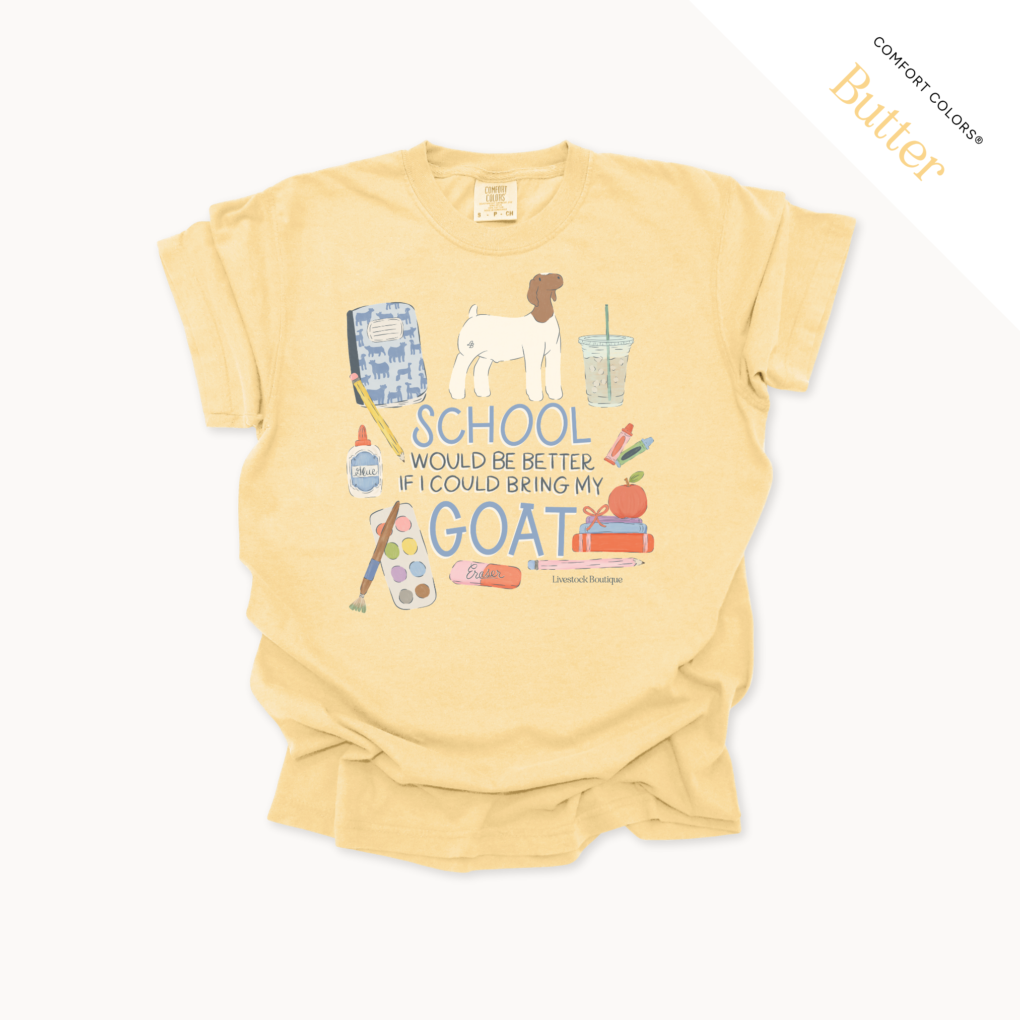 School Would Be Better Goat Wether - Adult Shirts