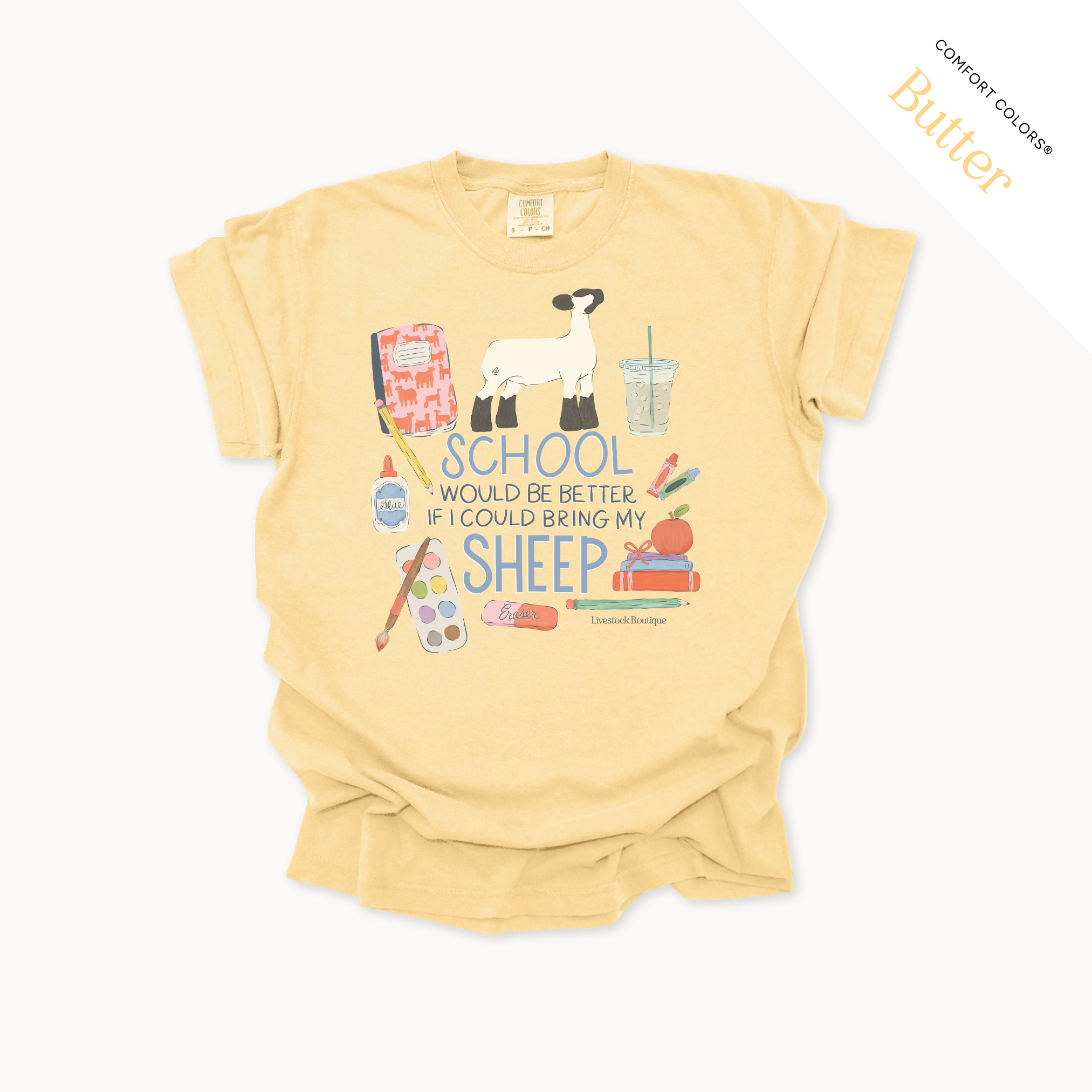 School Would Be Better Sheep - Adult Shirts