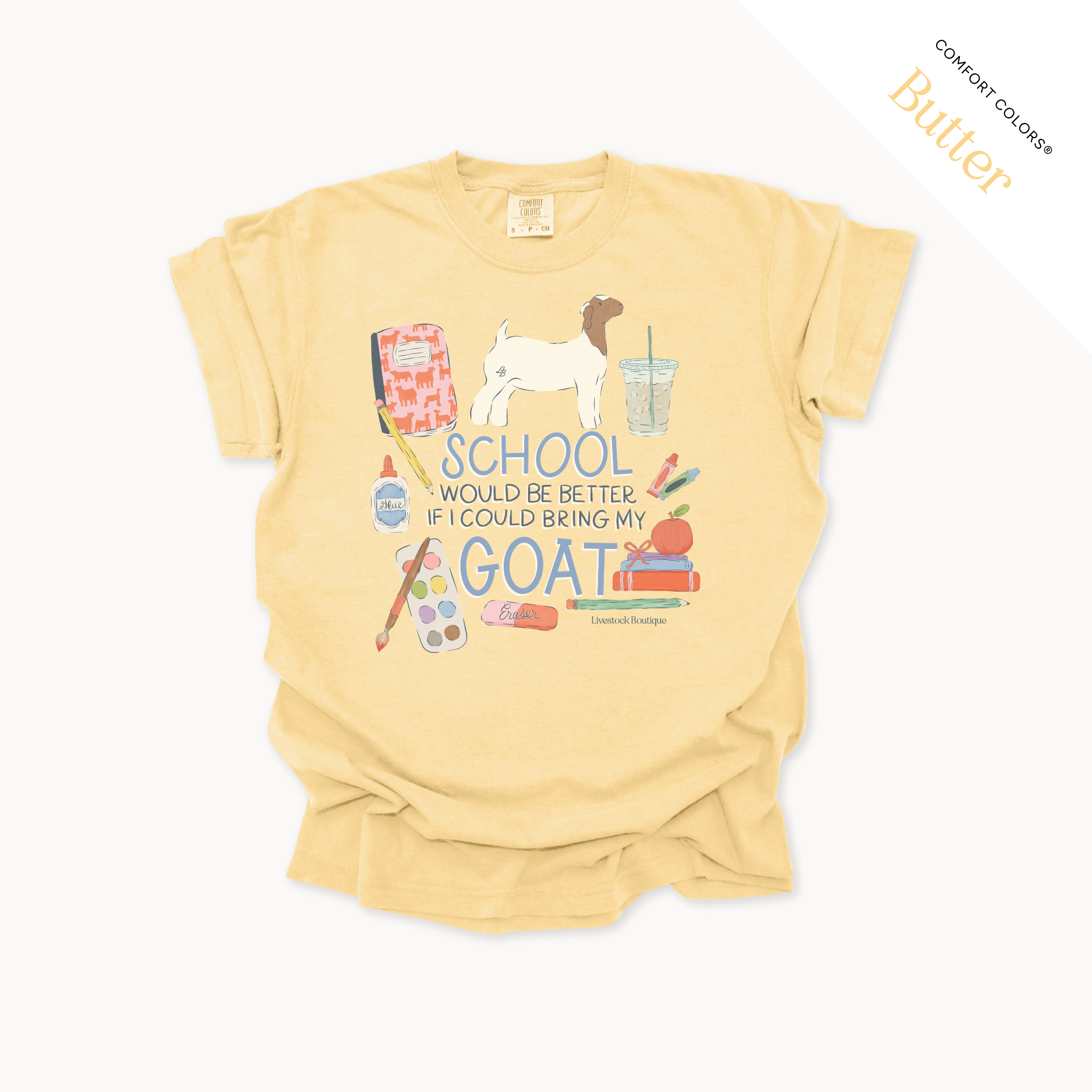 School Would Be Better Goat Doe - Adult Shirts
