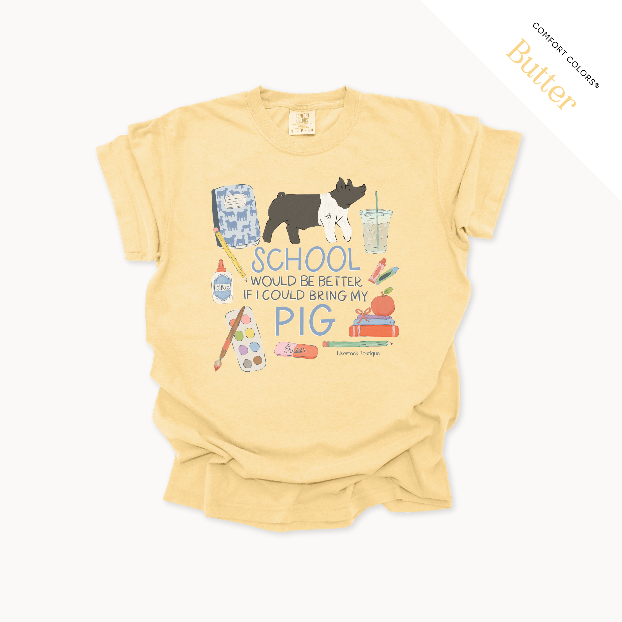 School Would Be Better Pigs - Adult Shirts
