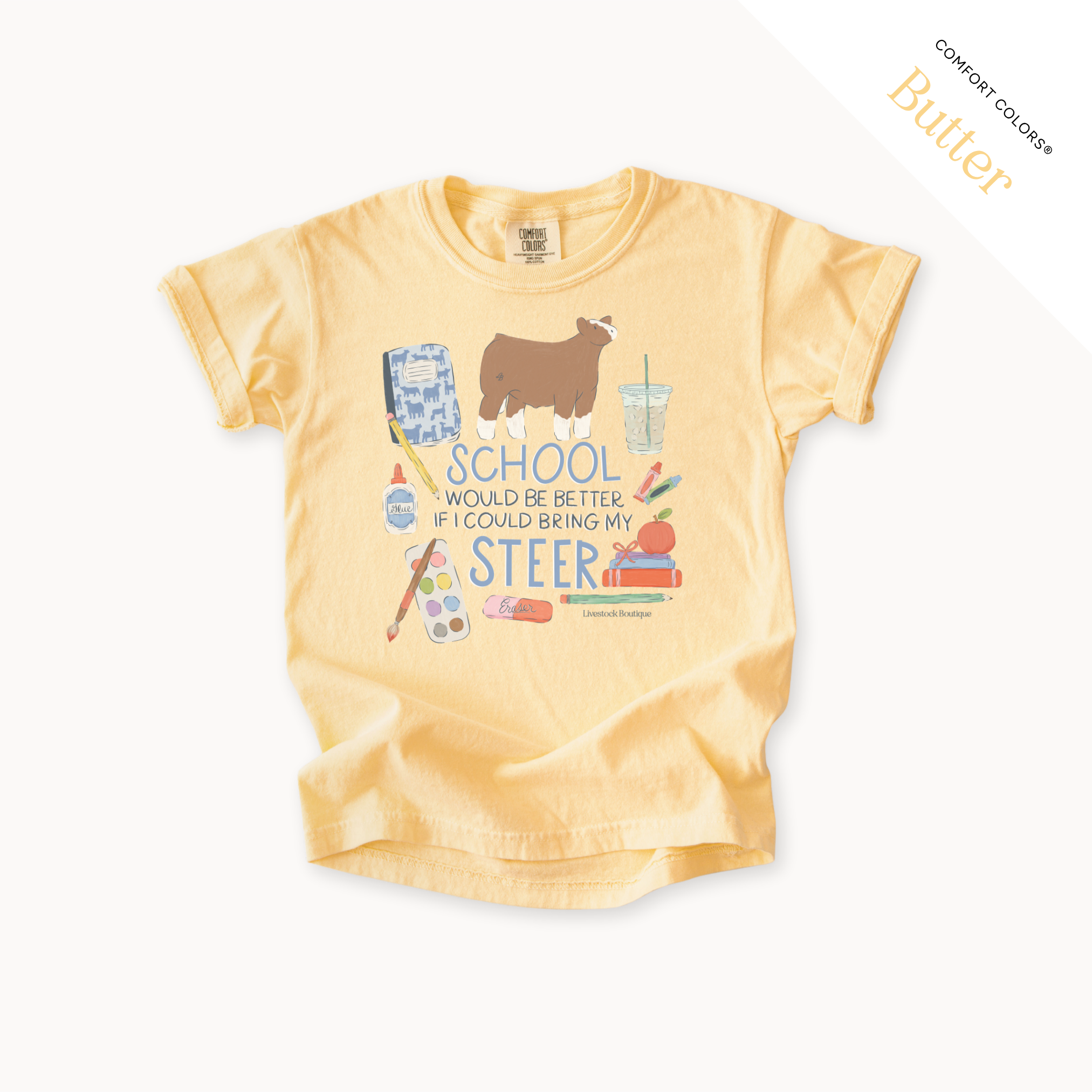 School Would Be Better Steer - Youth T-Shirt
