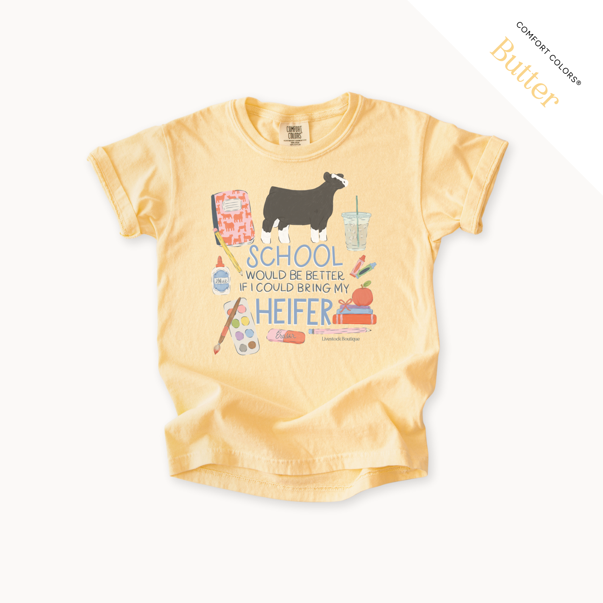 School Would Be Better Heifer - Youth T-Shirt