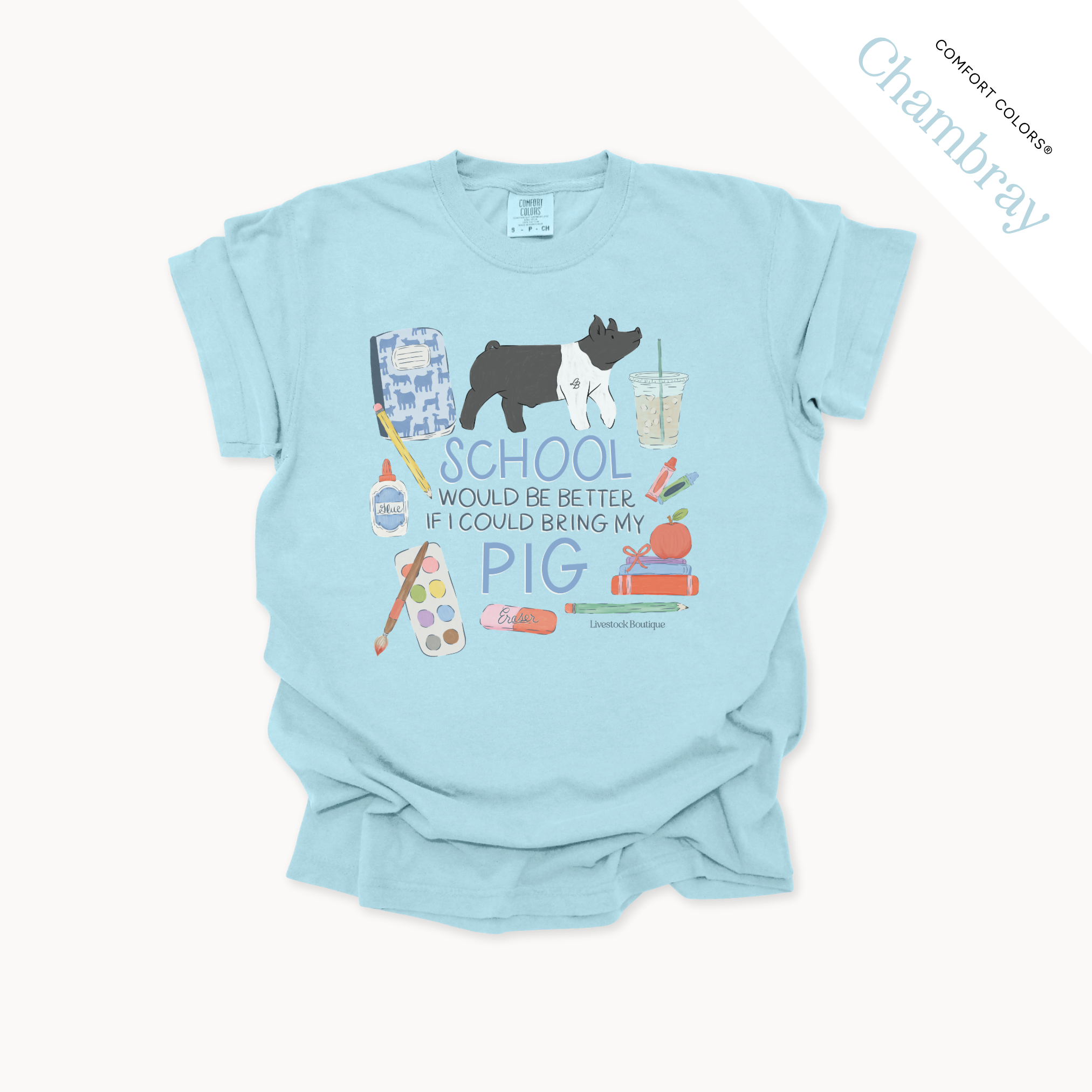 School Would Be Better Pigs - Adult Shirts