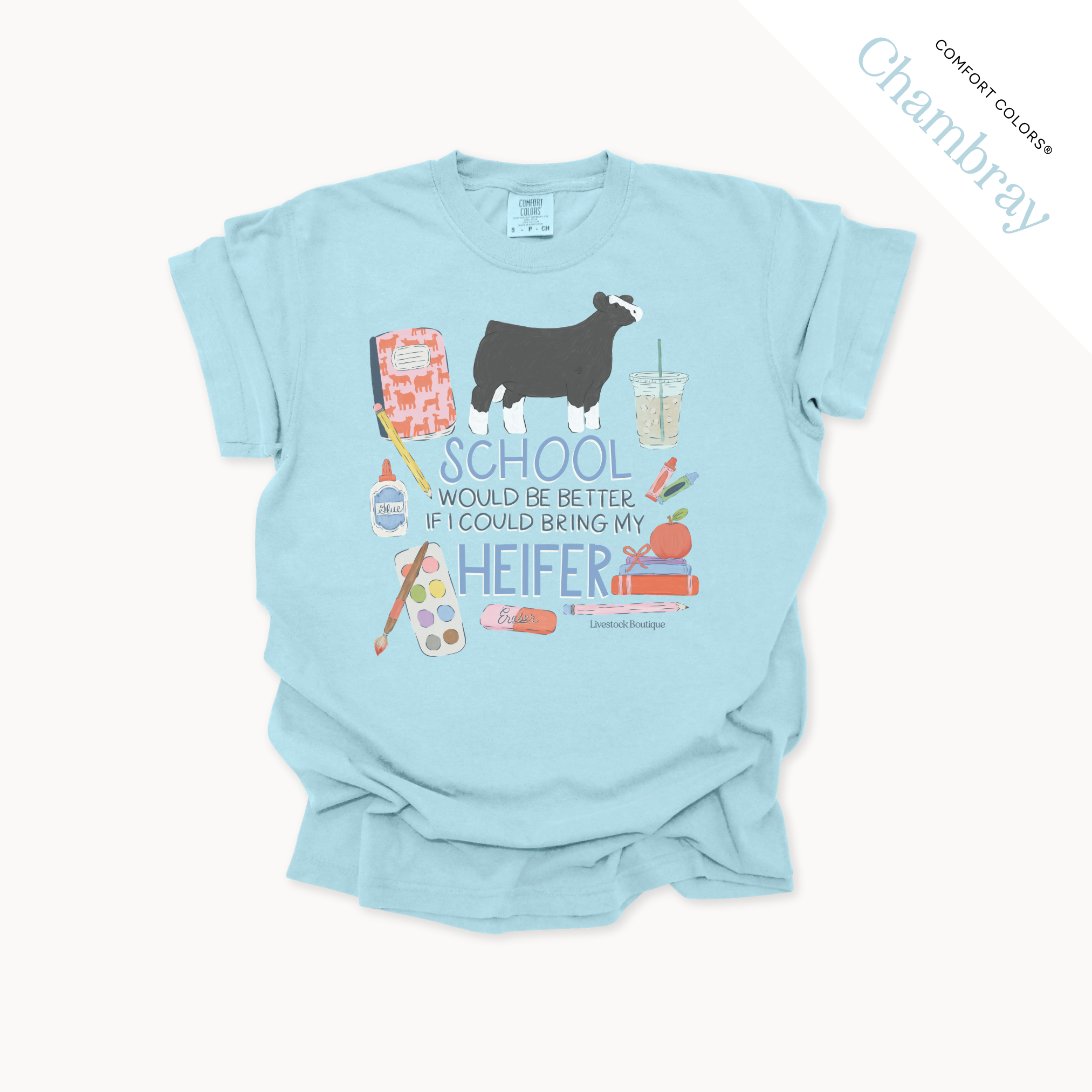 School Would Be Better Heifer - Adult Shirts