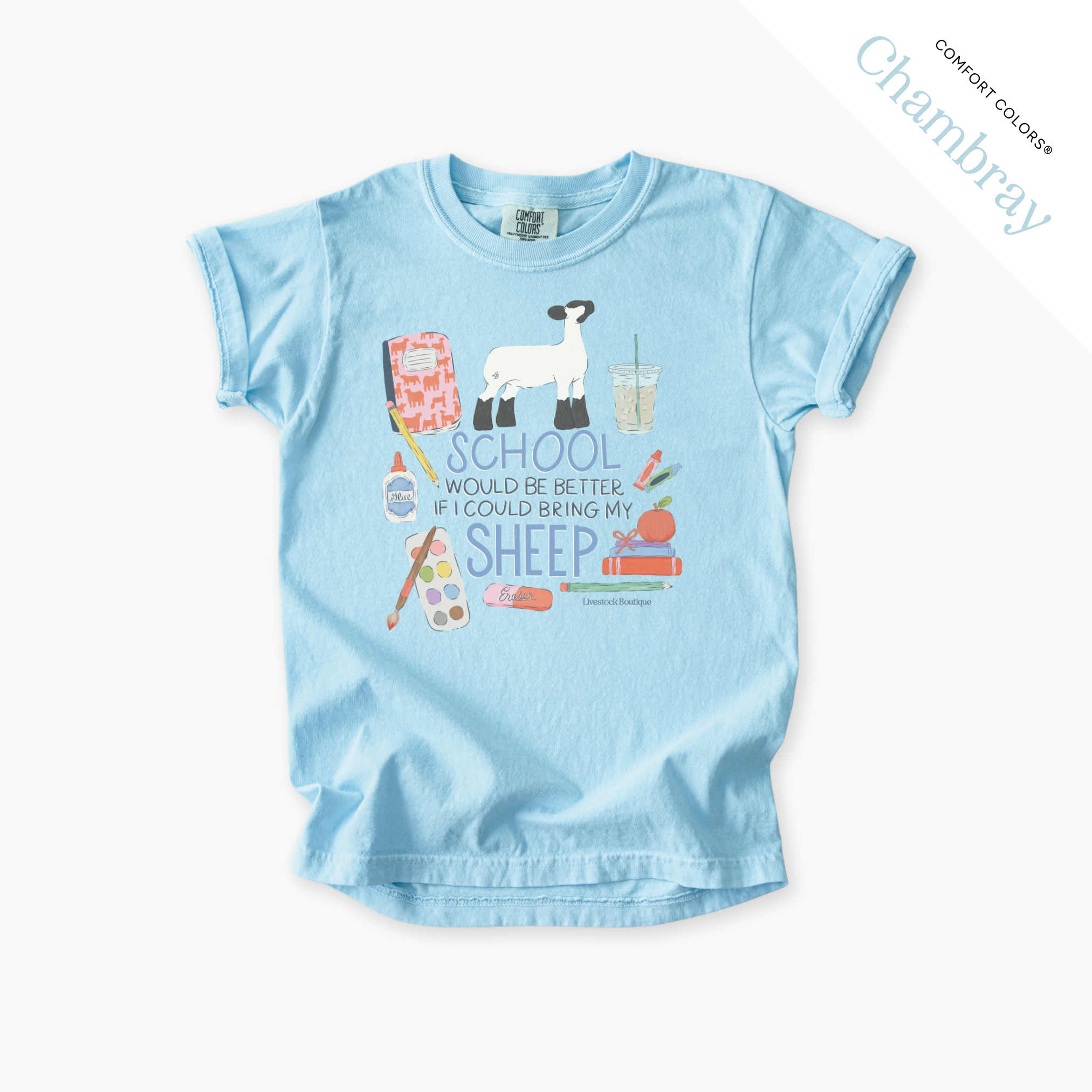 School Would Be Better Sheep - Youth T-Shirt
