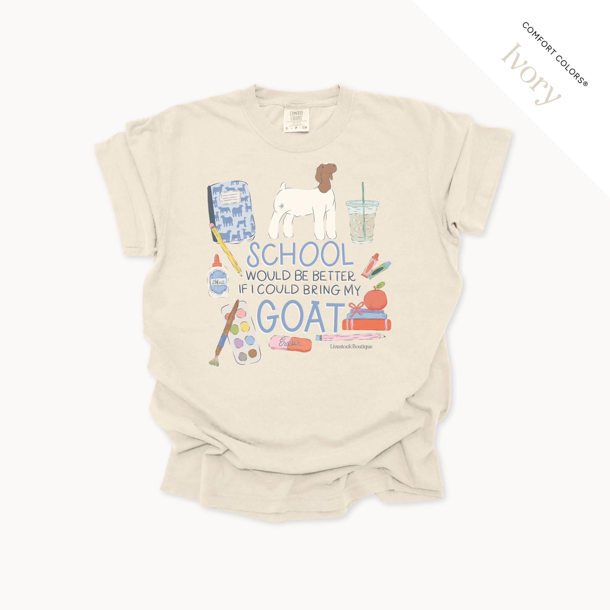 School Would Be Better Goat Wether - Adult Shirts