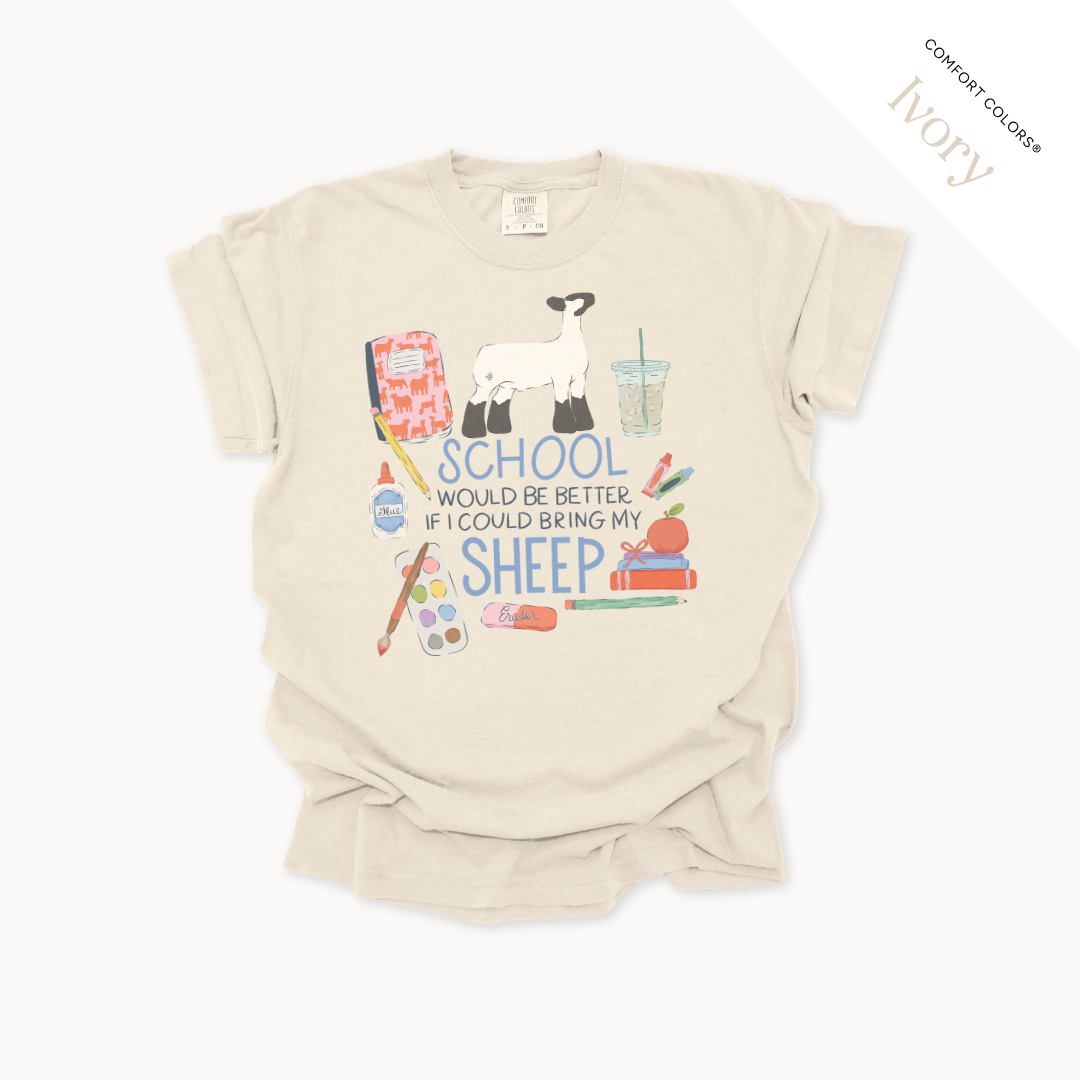 School Would Be Better Livestock - Adult T-Shirt
