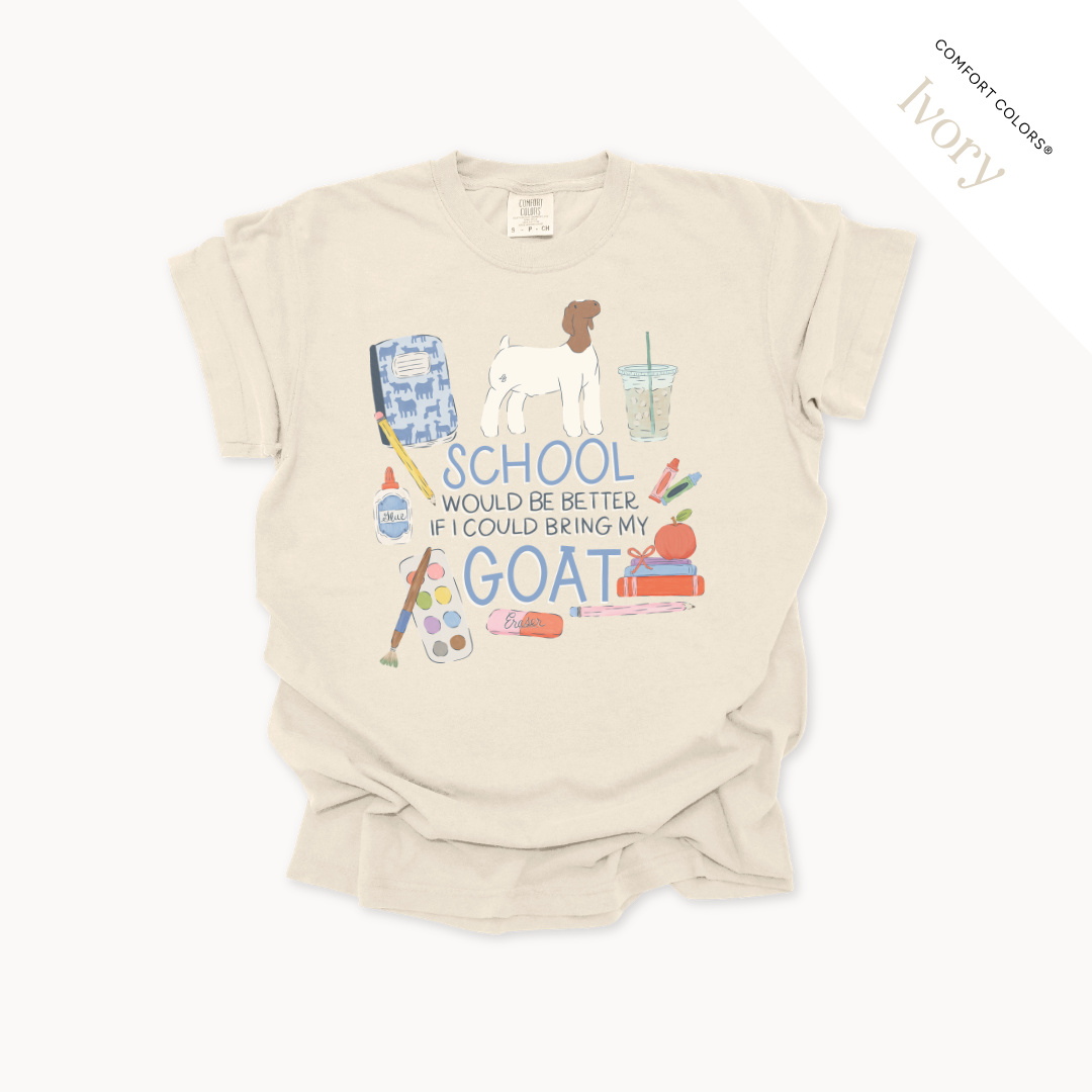 School Would Be Better Livestock - Adult T-Shirt