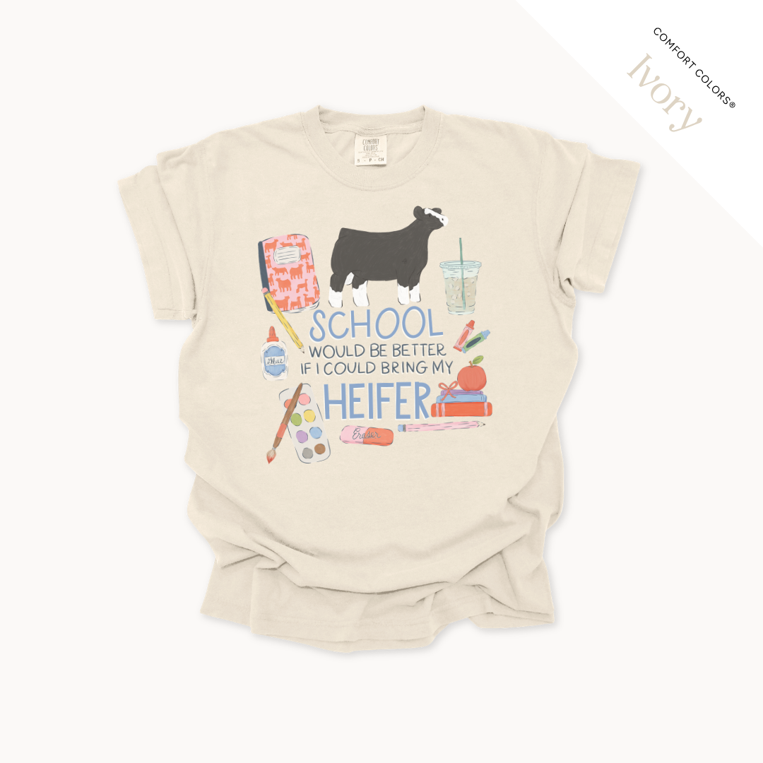 School Would Be Better Livestock - Adult T-Shirt